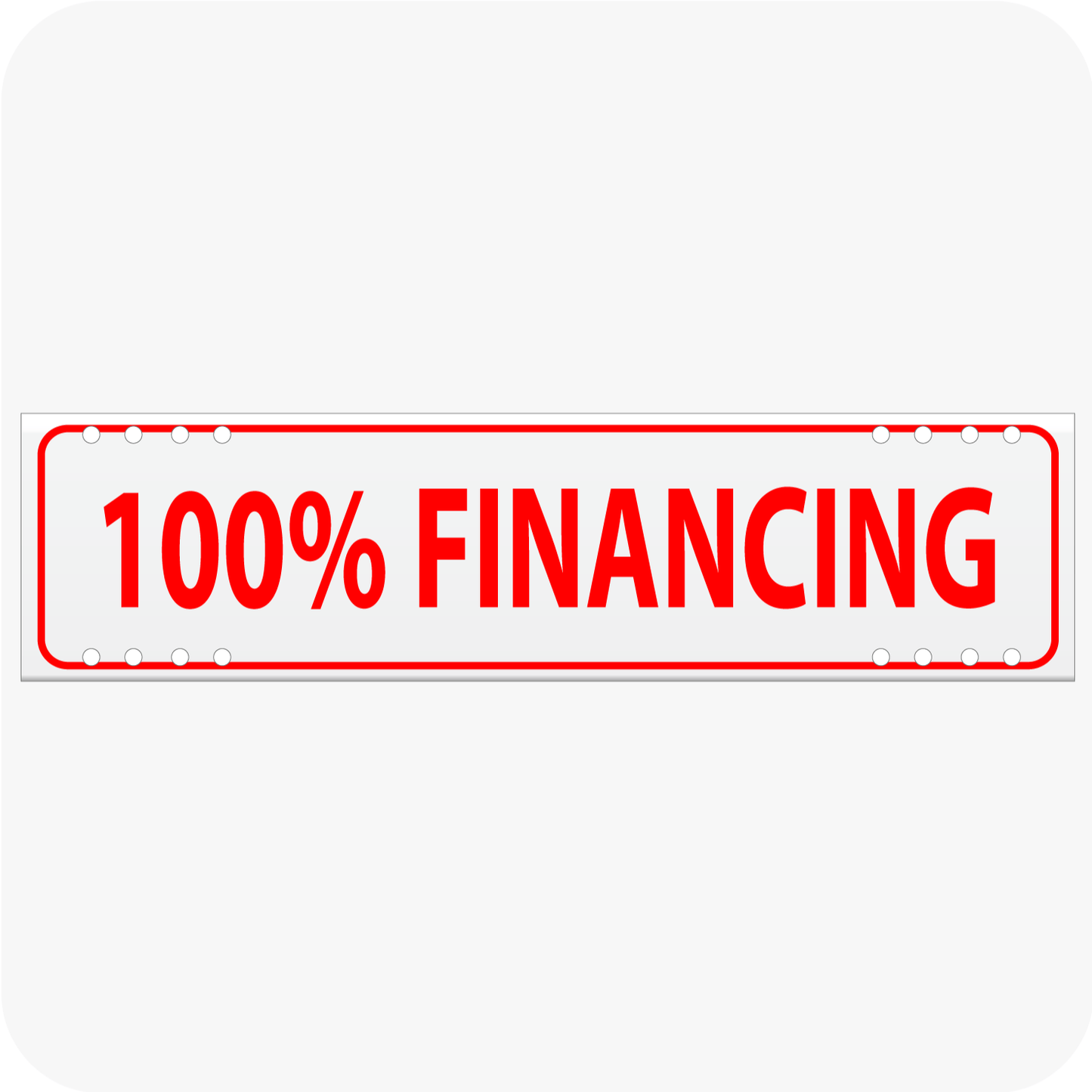100% Financing 6 x 24 Corrugated Rider - Red