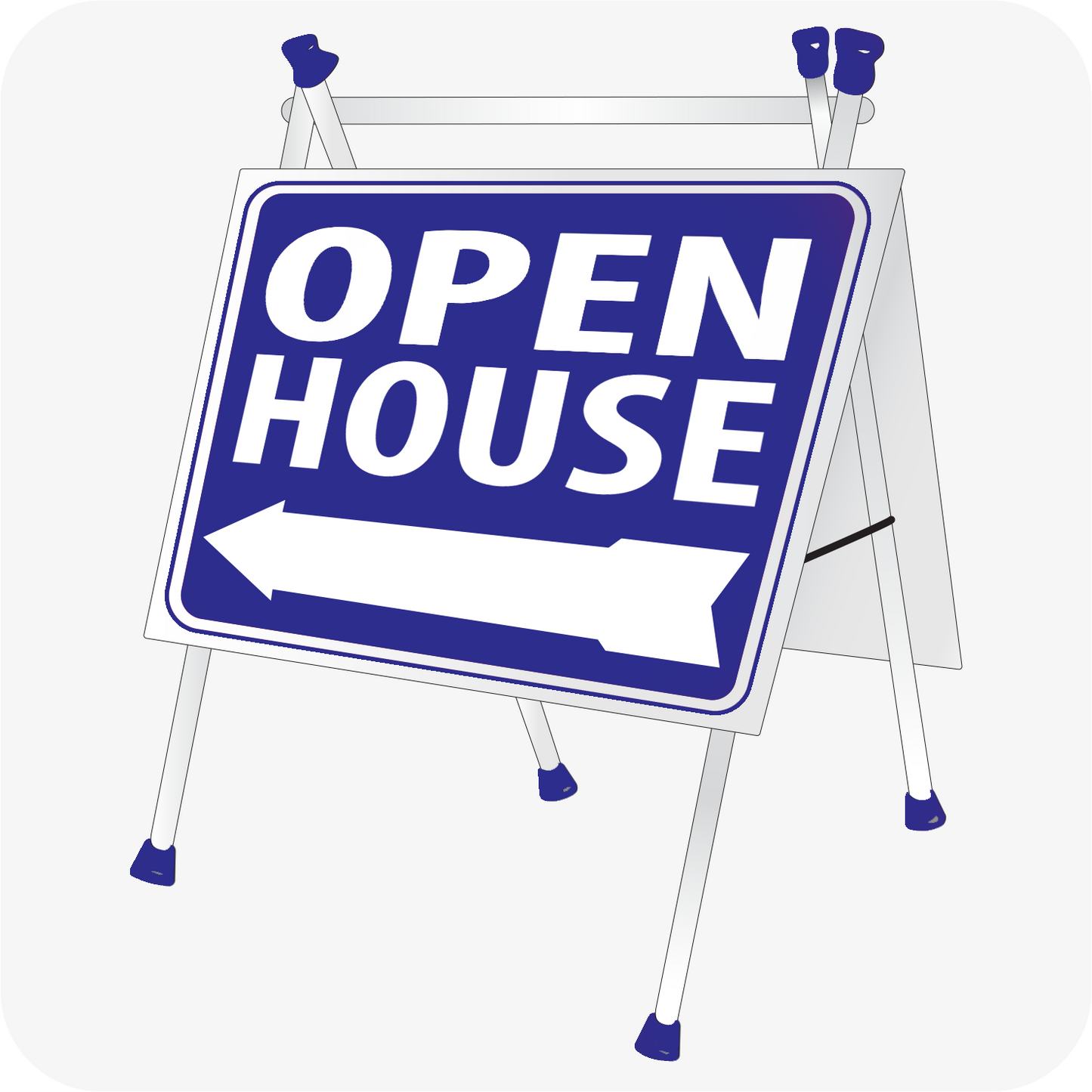 A-Frame Open House 24x18 Blue