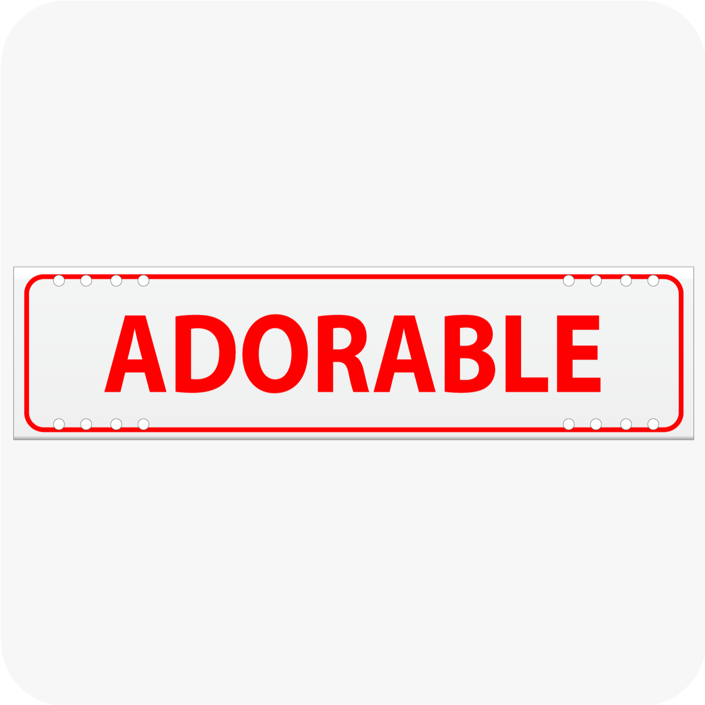 Adorable 6 x 24 Corrugated Rider - Red