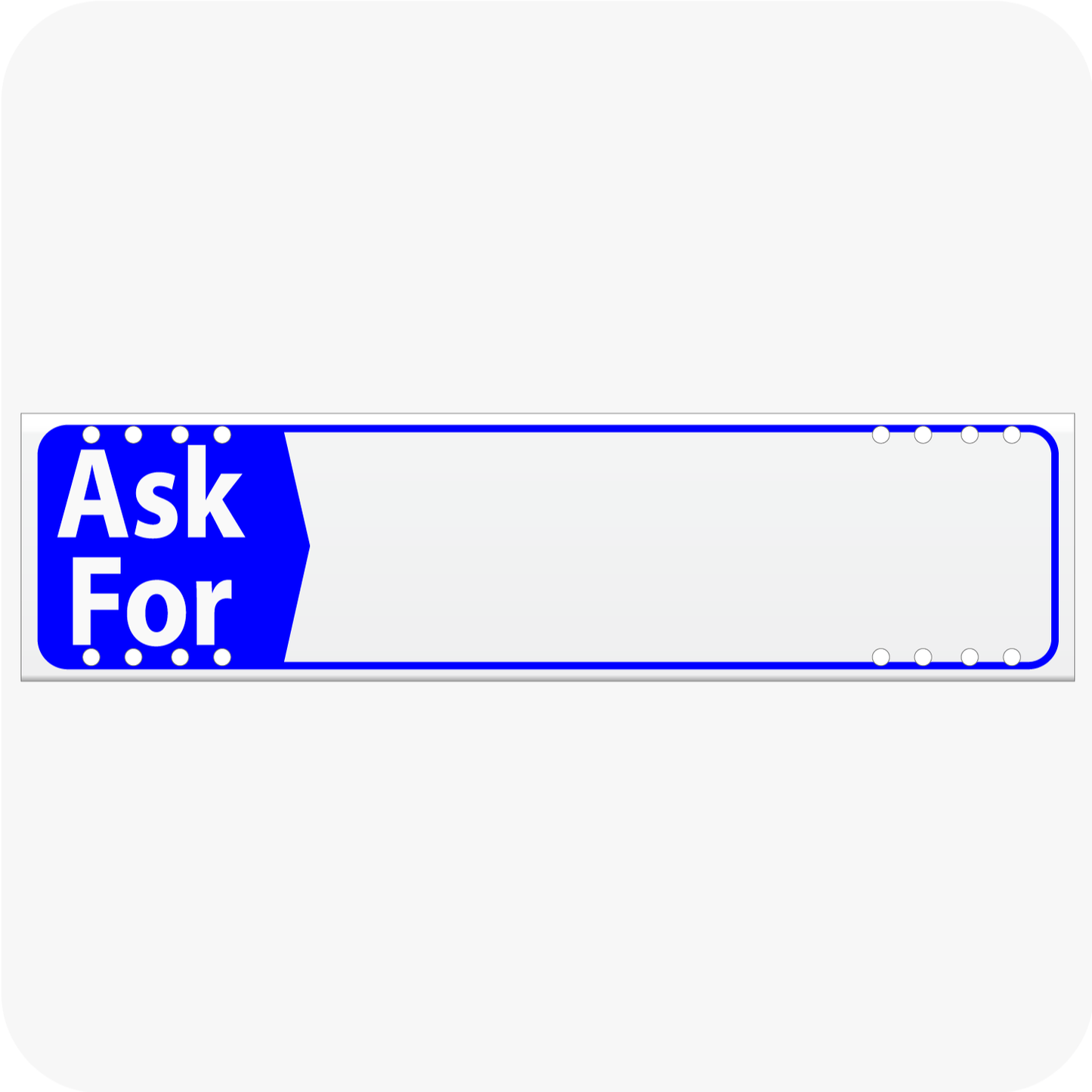 Ask For 6 x 24 Corrugated Rider - Blue