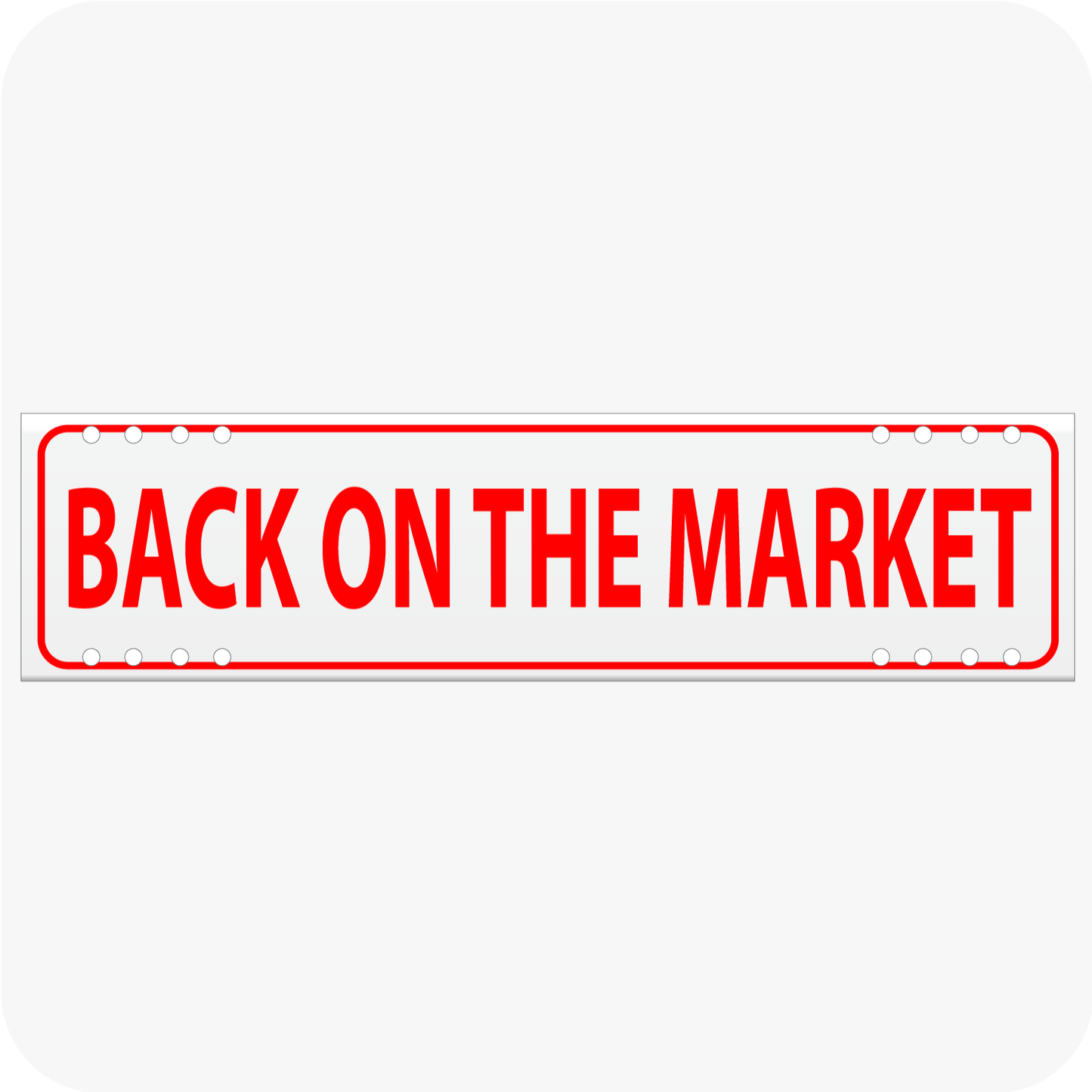 Back on the Market 6 x 24 Corrugated Rider - Red