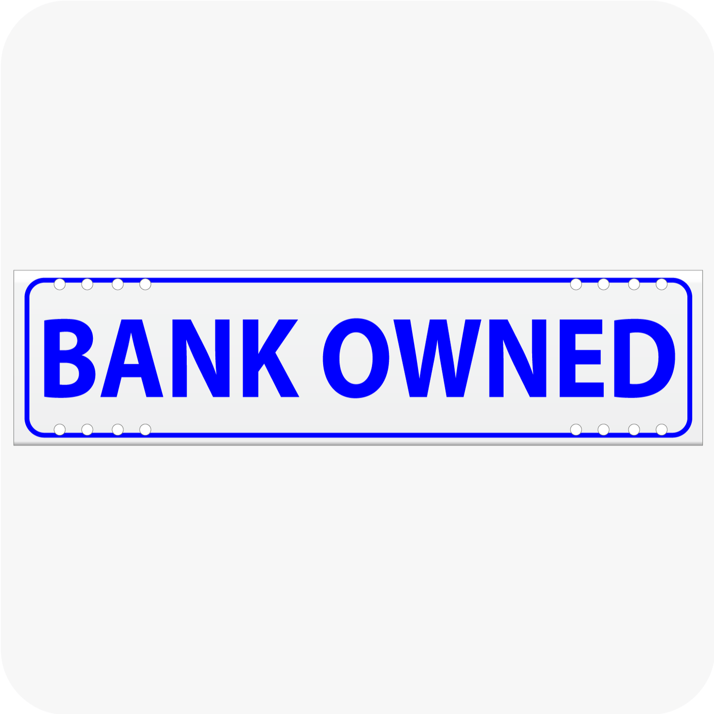 Bank Owned 6 x 24 Corrugated Rider - Blue