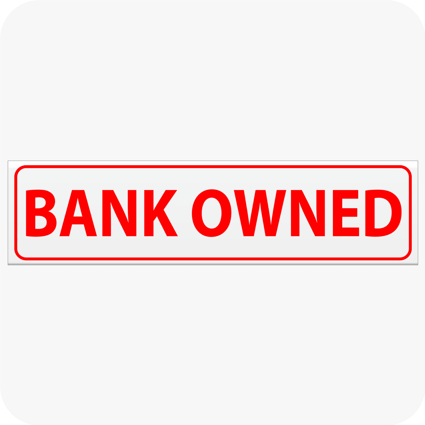 Bank Owned 24 x 6 Corrugated Rider - Red