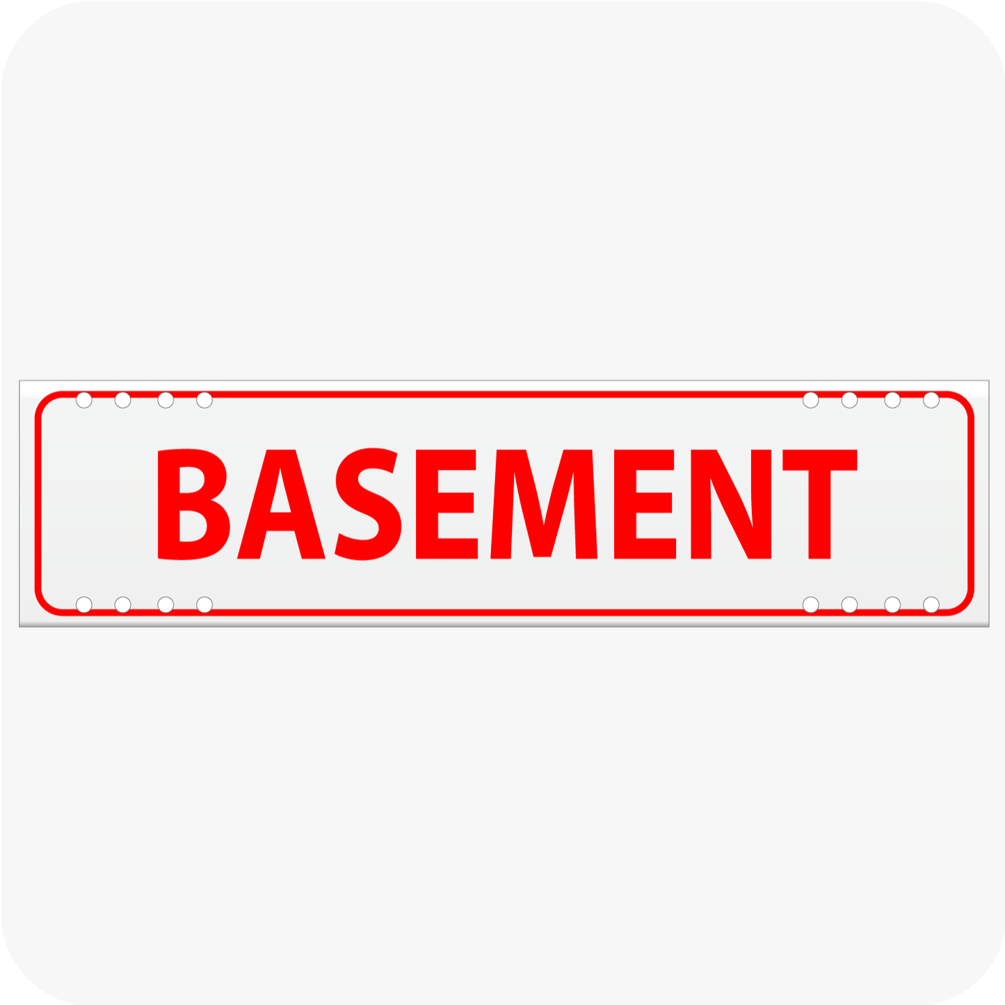 Basement 6 x 24 Corrugated Rider - Red