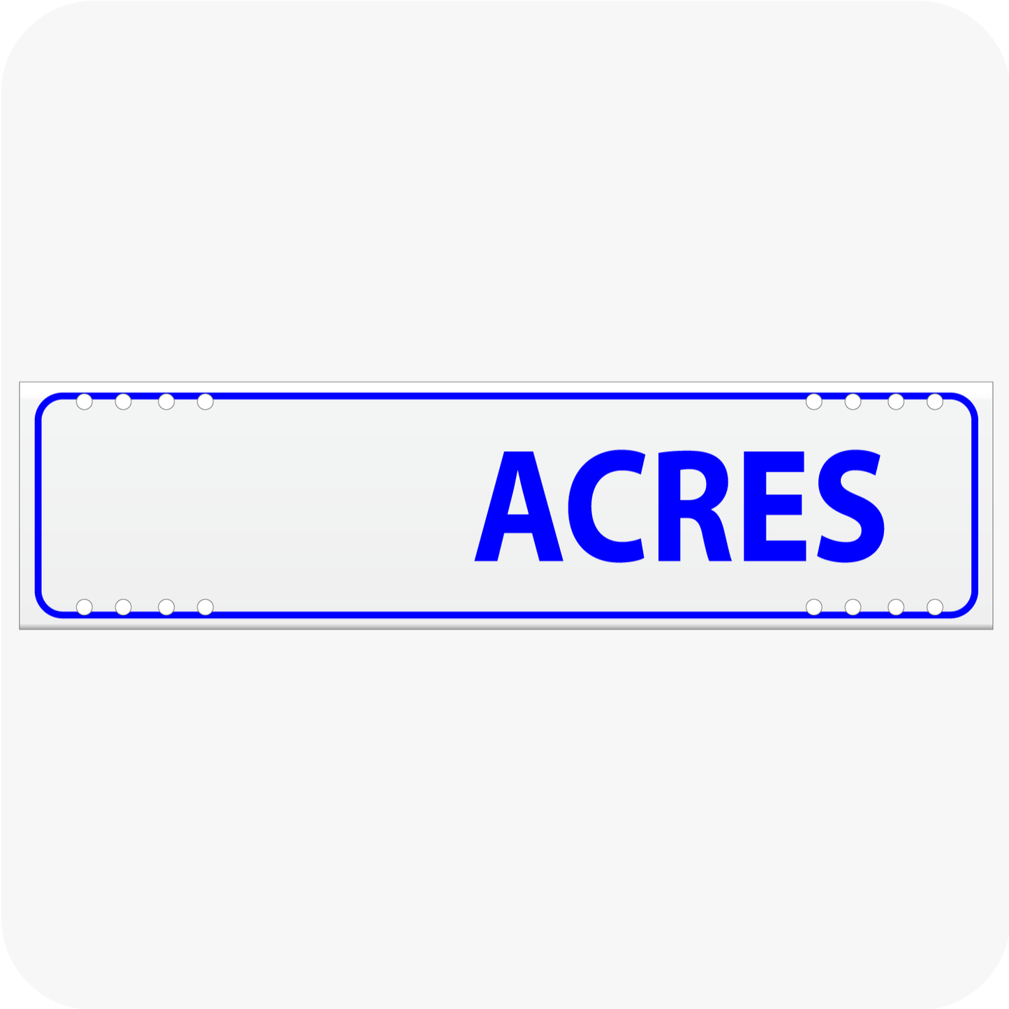 Blank Acres 6 x 24 Corrugated Rider - Blue