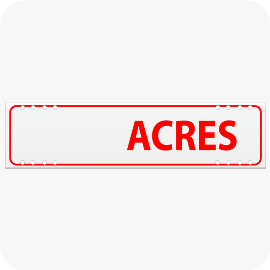 Blank Acres 6 x 24 Corrugated Rider - Red