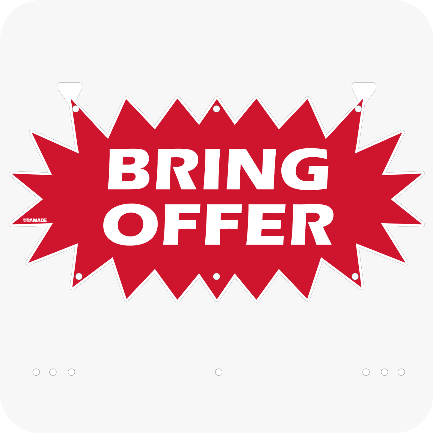Bring Offer 12 x 24 Corrugated Star Rider - Red