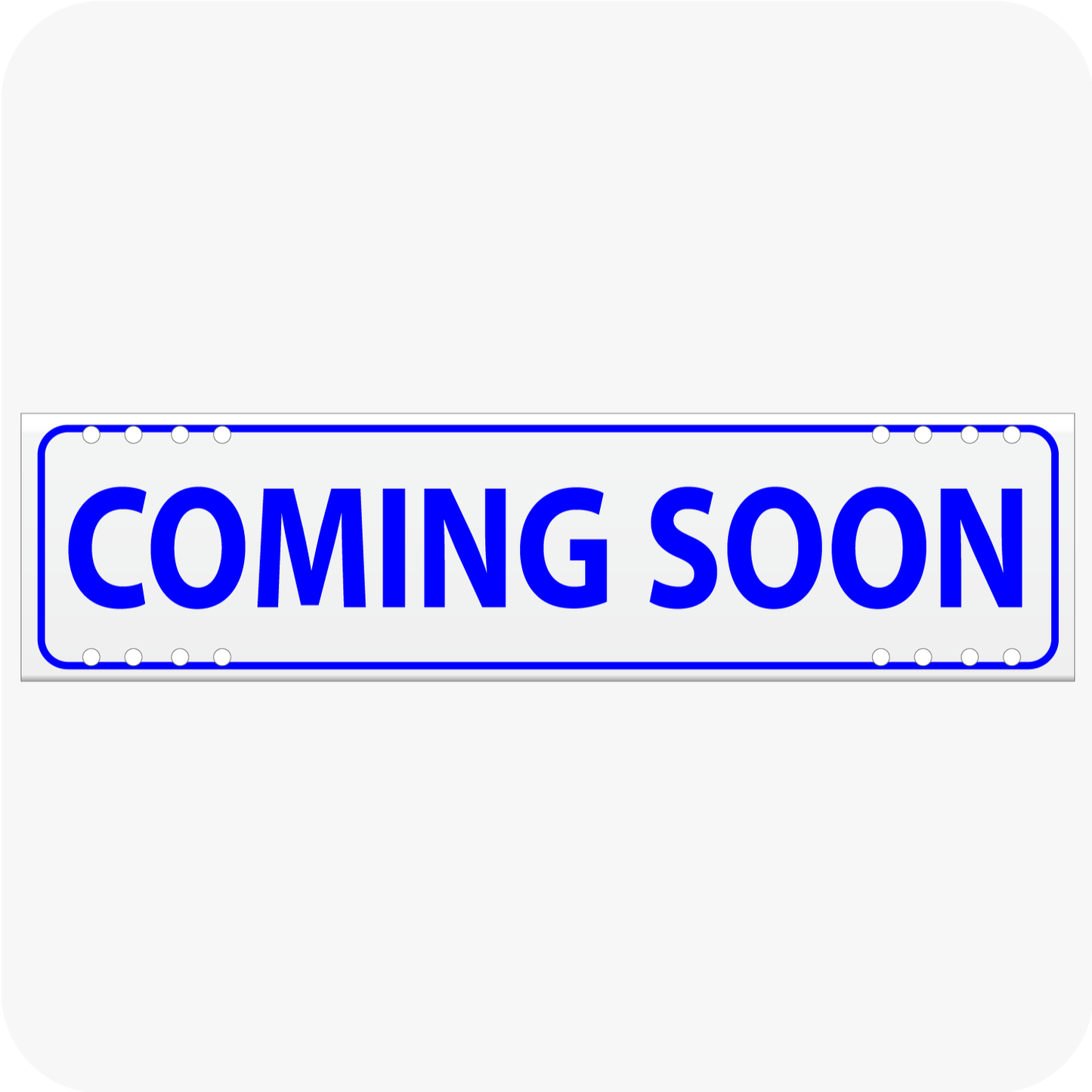Coming Soon 6 x 24 Corrugated Rider - Blue