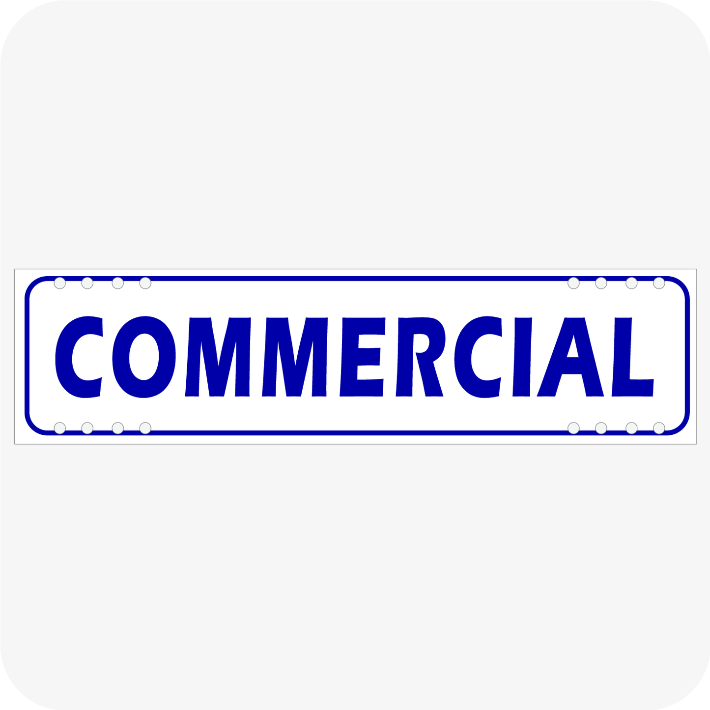 Commercial 6 x 24 Corrugated Rider - Blue