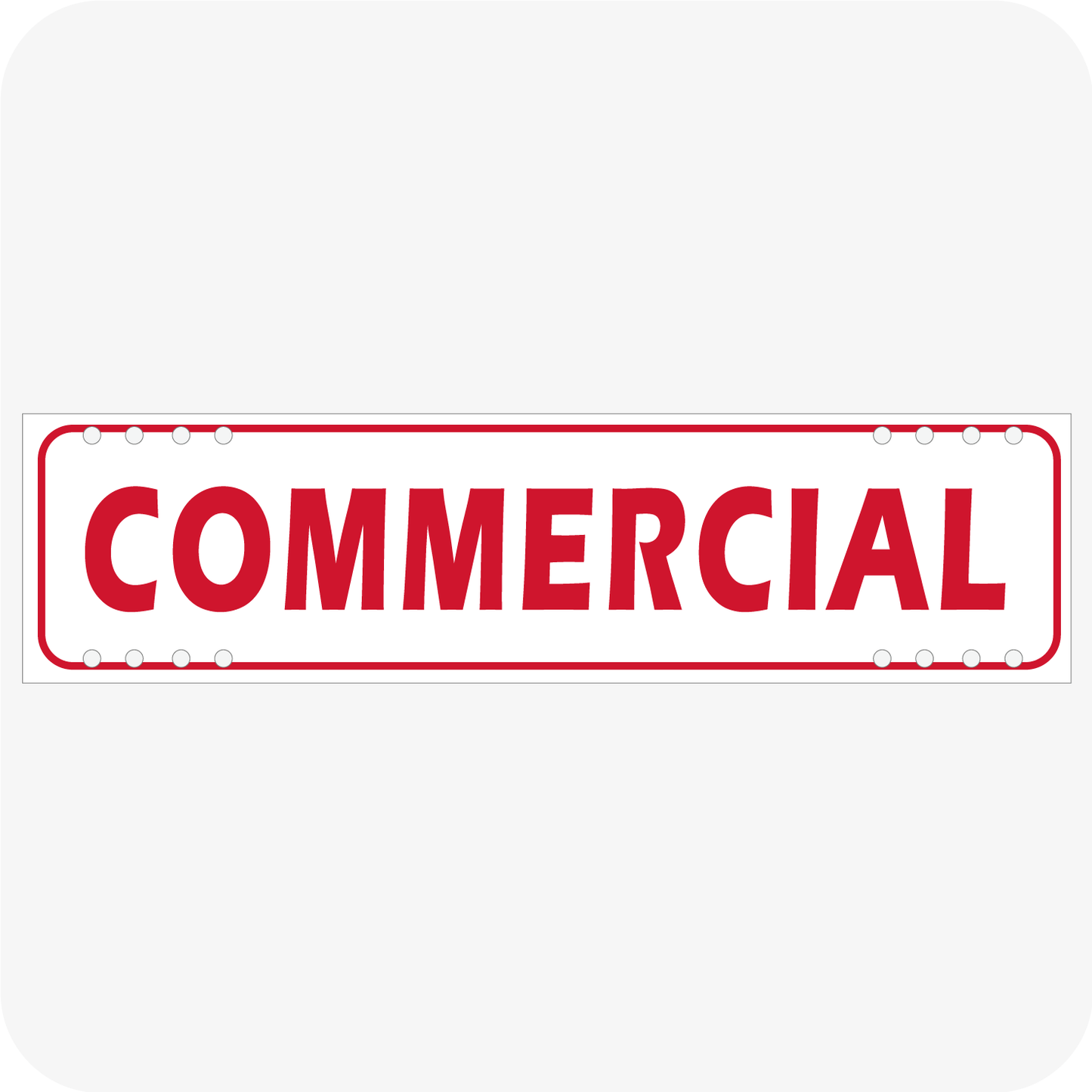 Commercial 6 x 24 Corrugated Rider - Red
