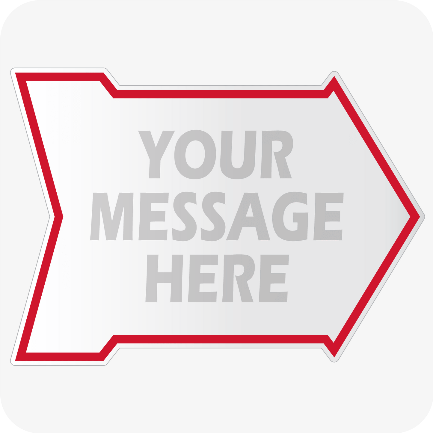 Create Your Own Corrugated 18 x 24 Arrow Sign - Red