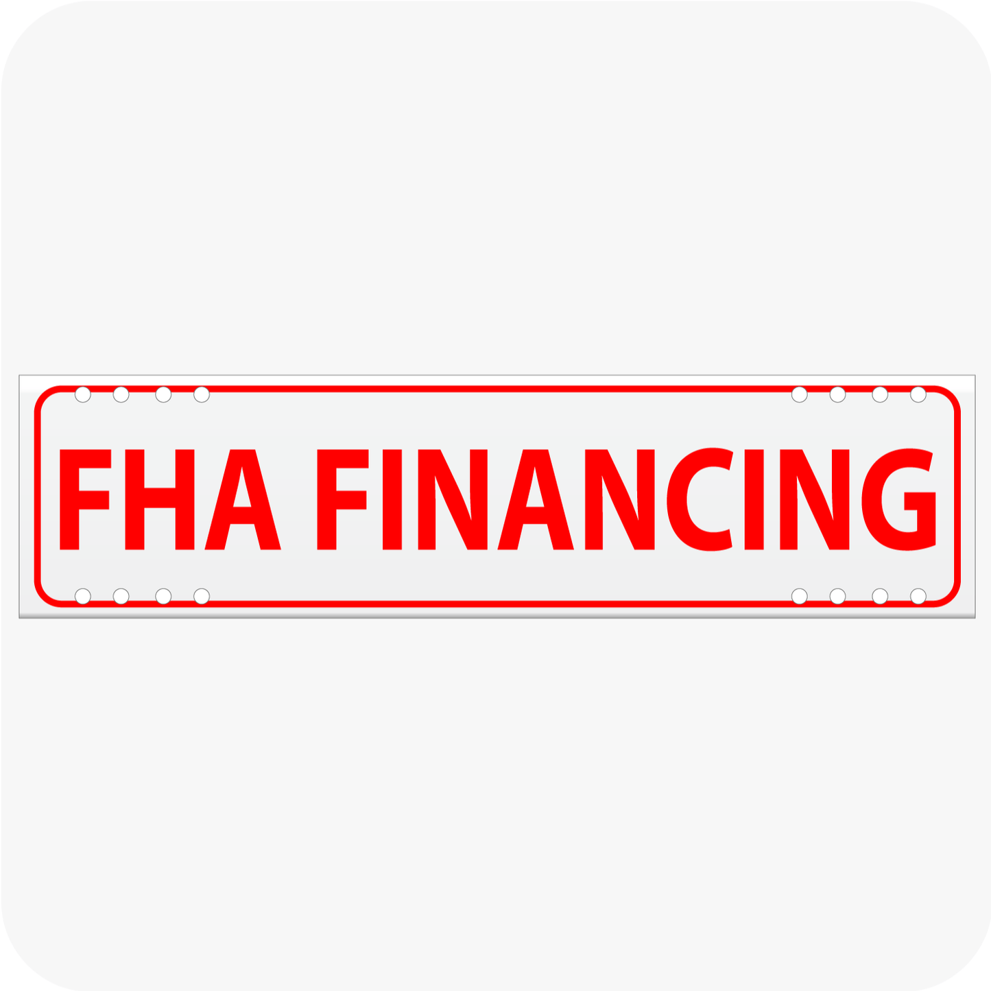 FHA Financing 6 x 24 Corrugated Rider - Red