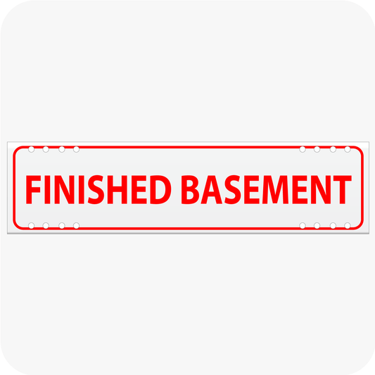 Finished Basement 6 x 24 Corrugated Rider - Red
