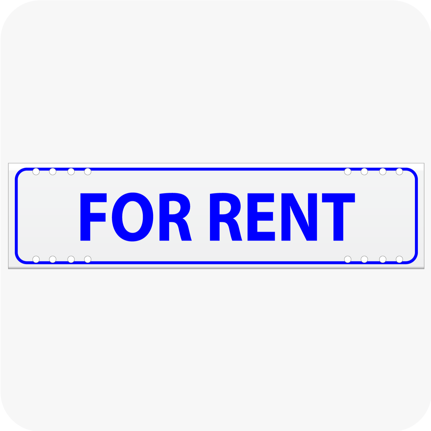 For Rent 6 x 24 Corrugated Rider - Blue