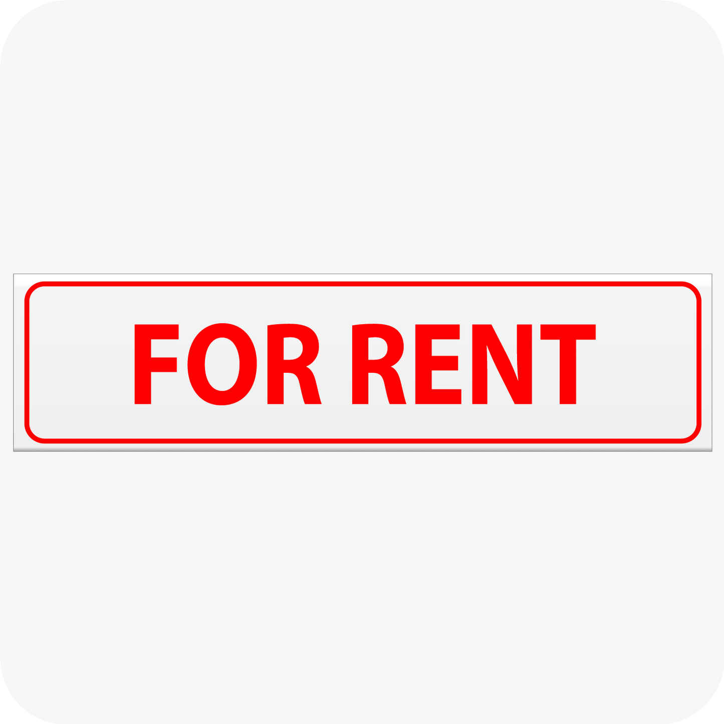 For Rent 6 x 24 Corrugated Rider - Red