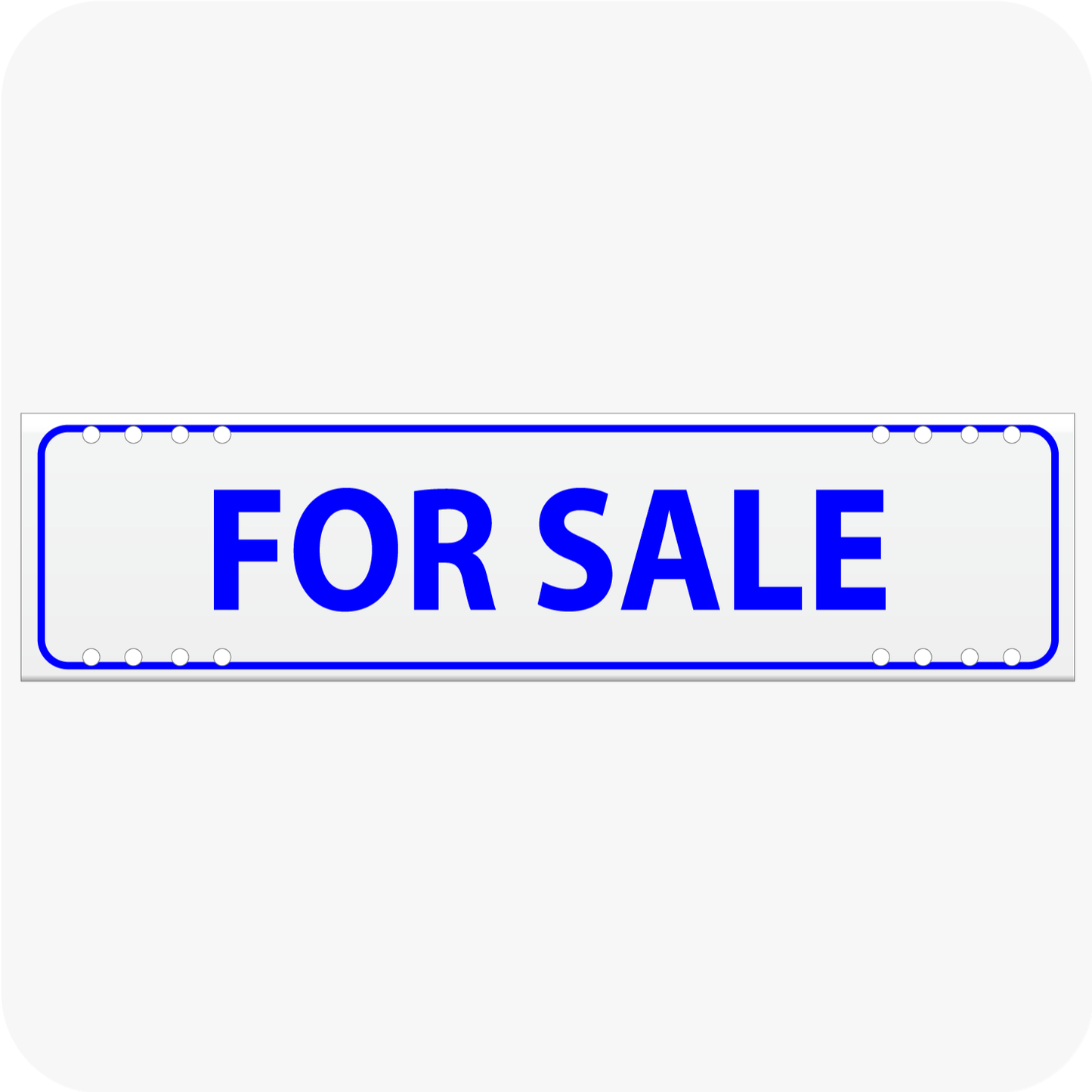 For Sale 6 x 24 Corrugated Rider - Blue