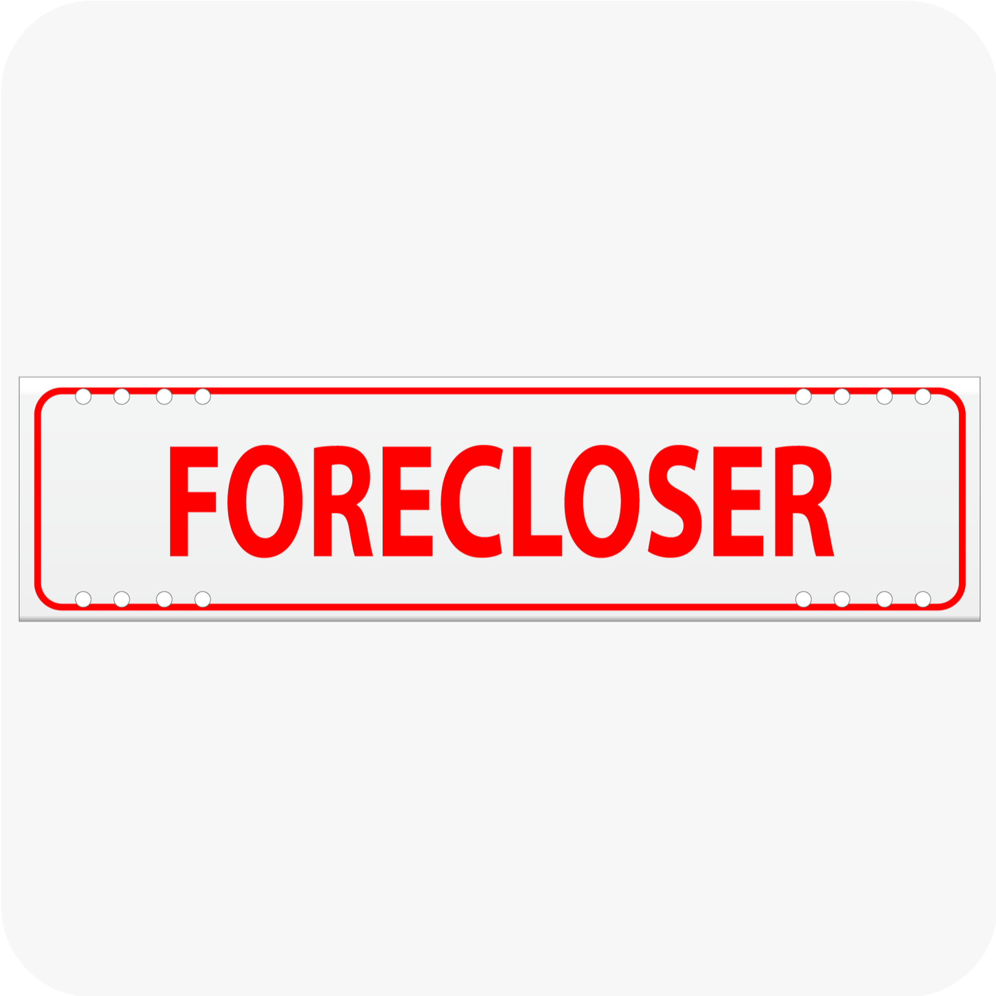 Foreclosure 6 x 24 Corrugated Rider - Red