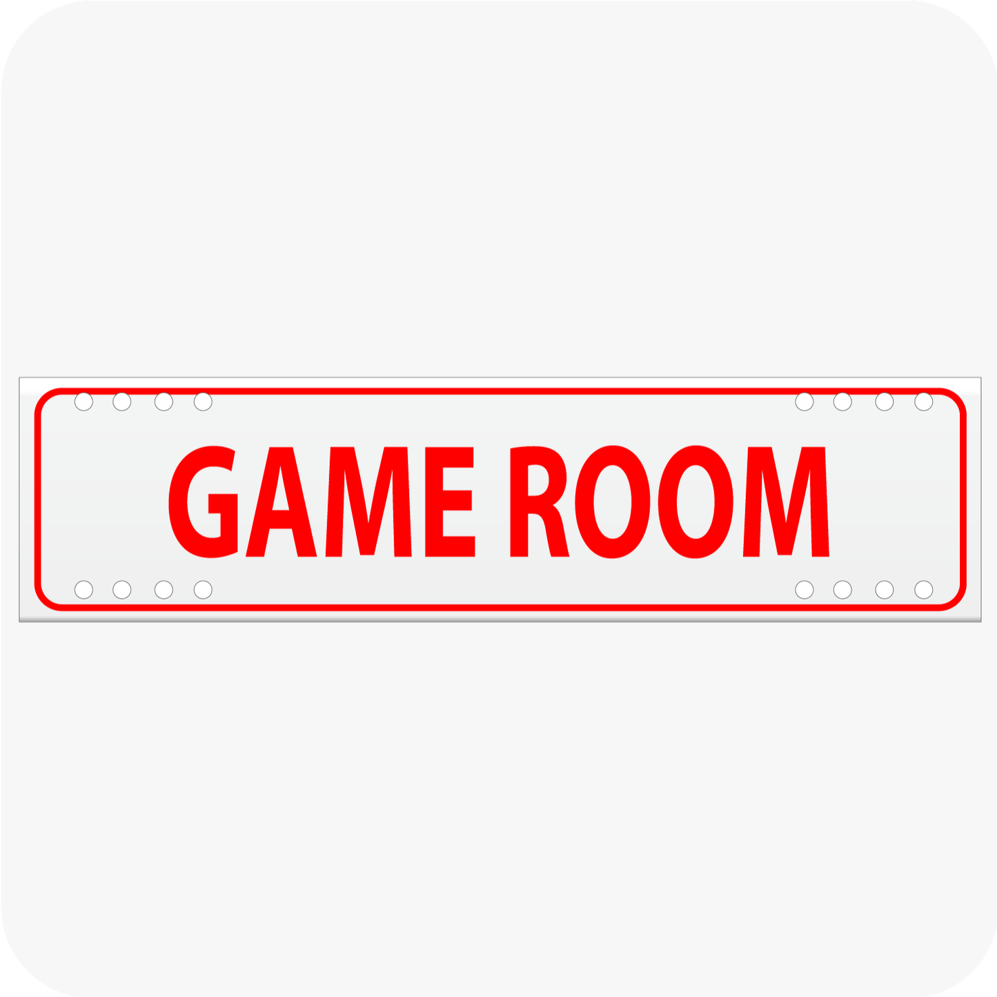 Game Room 6 x 24 Corrugated Rider - Red