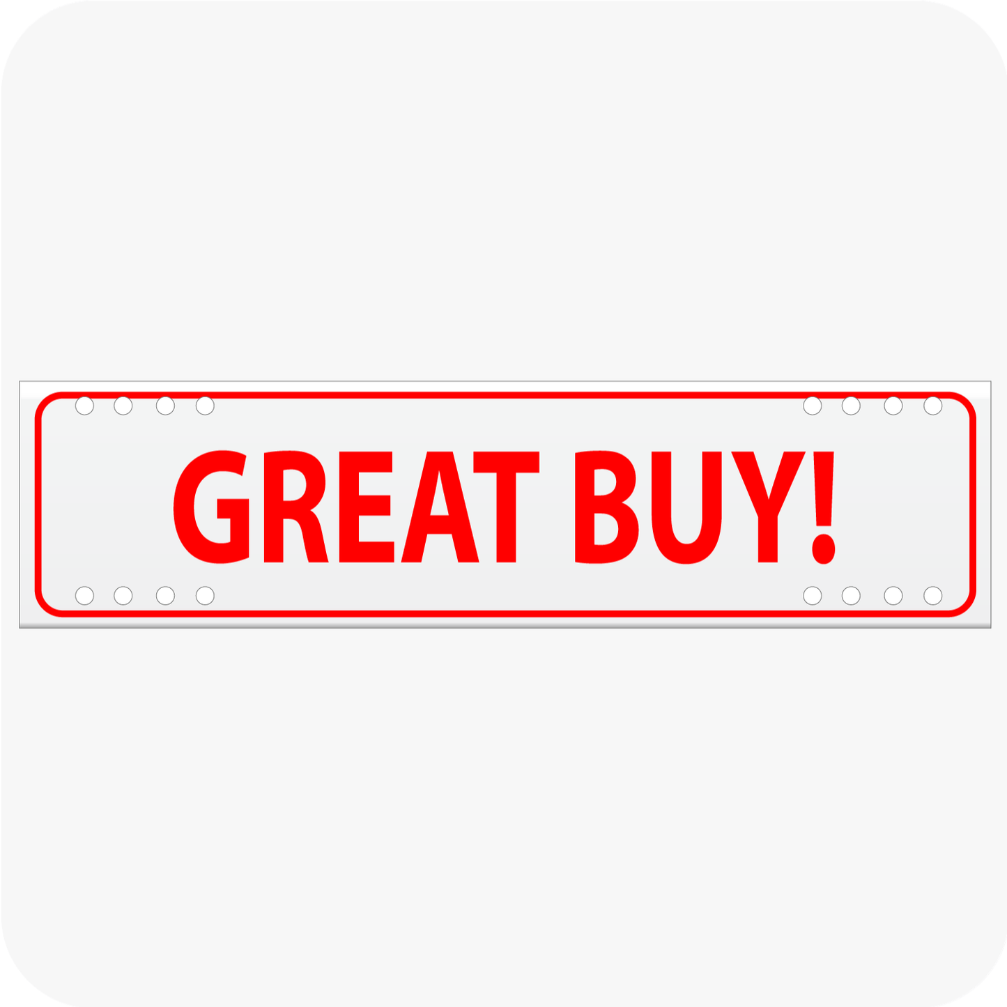 Great Buy! 6 x 24 Corrugated Rider - Red