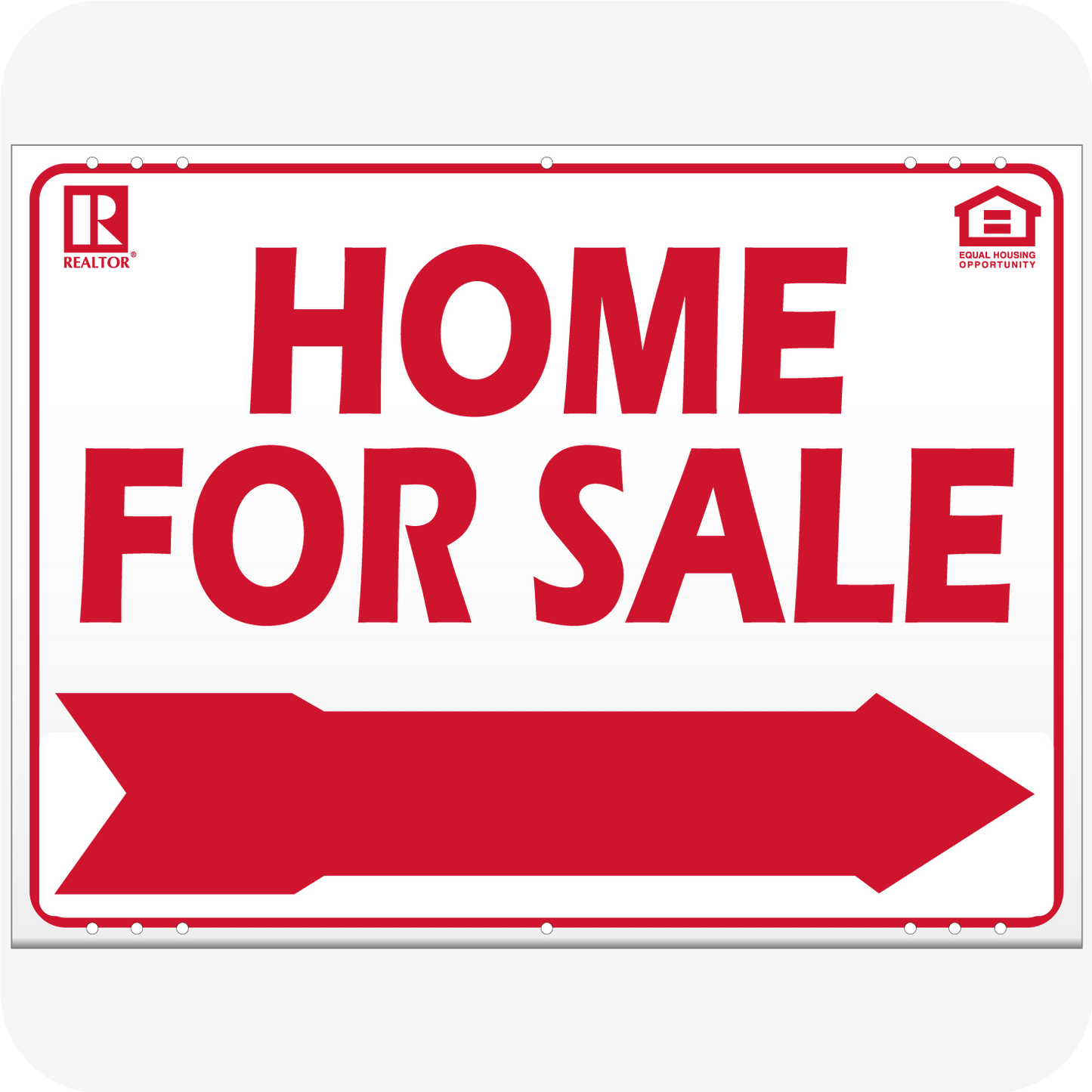 Home For Sale Red 12 x 16 Corrugated Panel Red