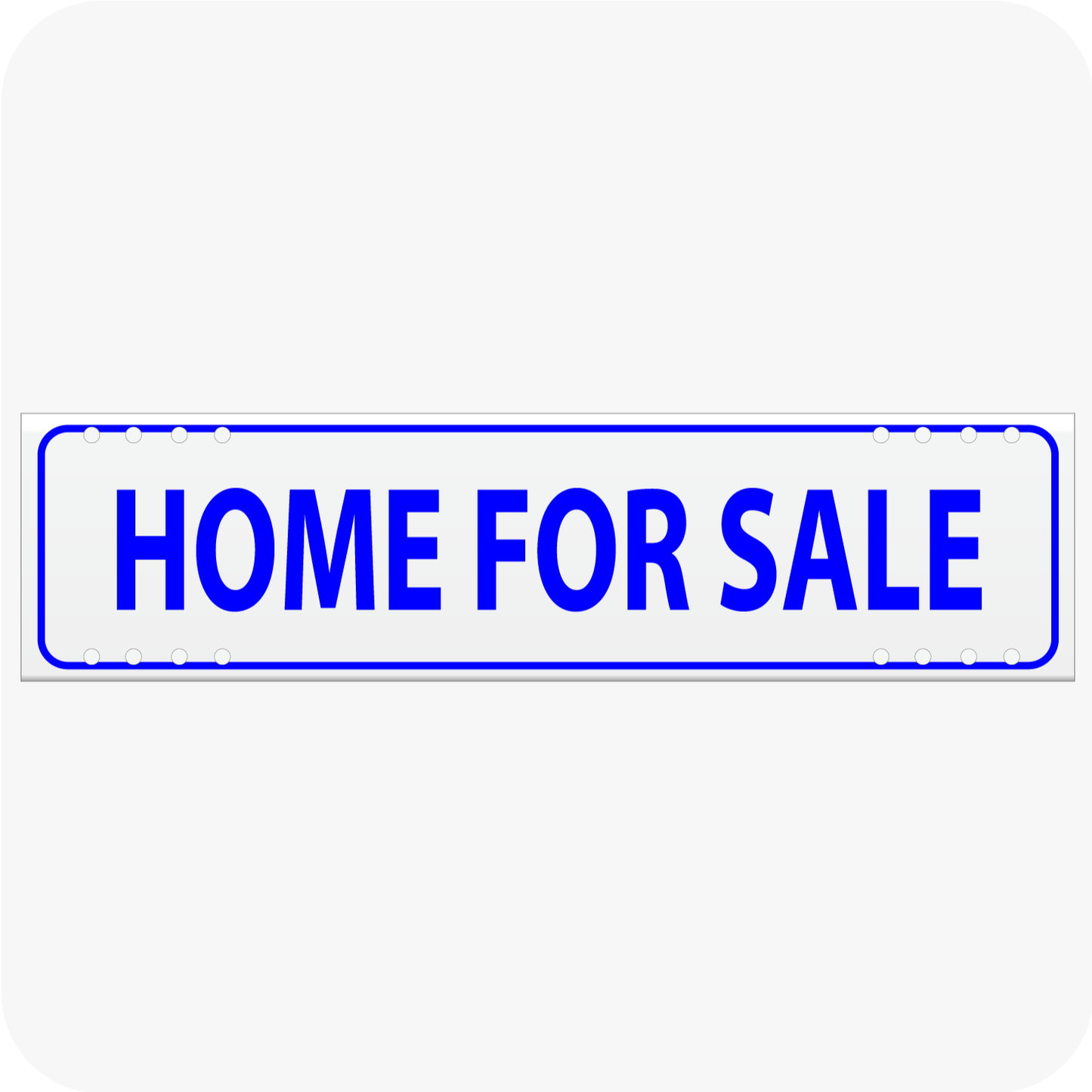 Home For Sale 6 x 24 Corrugated Rider - Blue