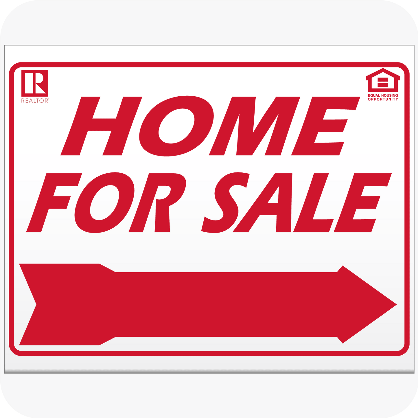 Home For Sale Red 9 x 12 Corrugated Panel