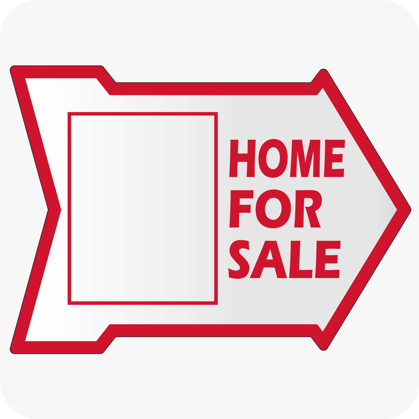 Home For Sale w/ Kopy Kat 18 x 24 Arrow - Red