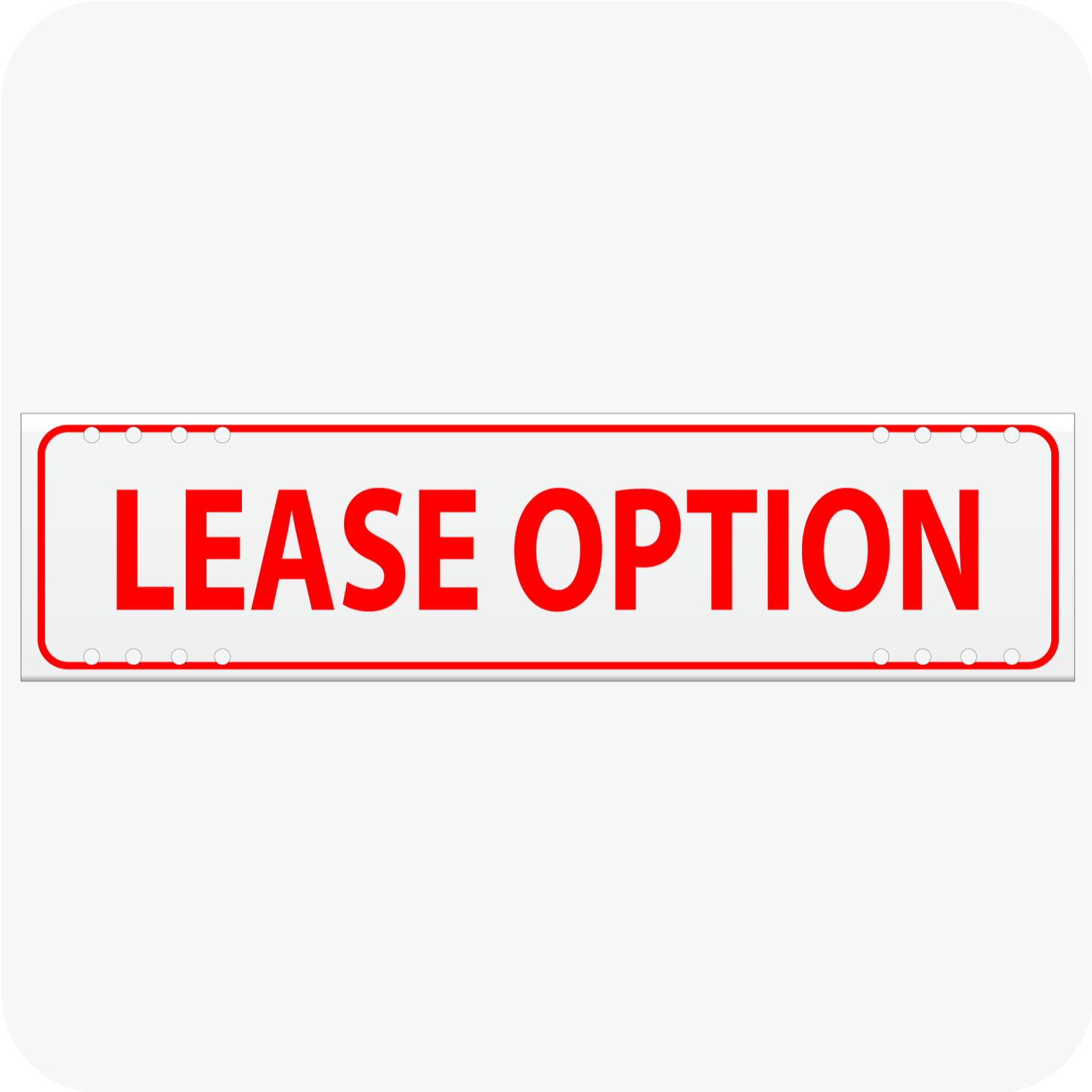 Lease Option 6 x 24 Corrugated Rider - Red