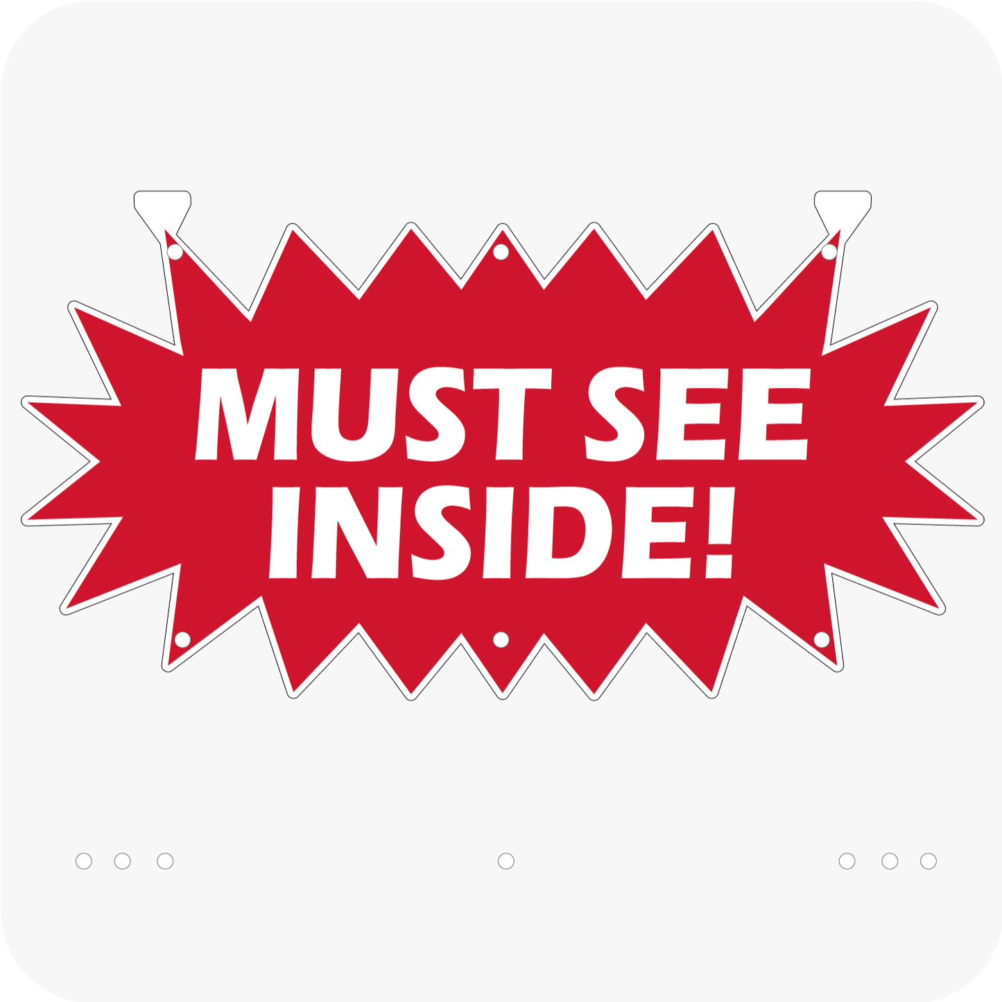 Must See Inside! 12 x 24 Corrugated Star Rider - Red