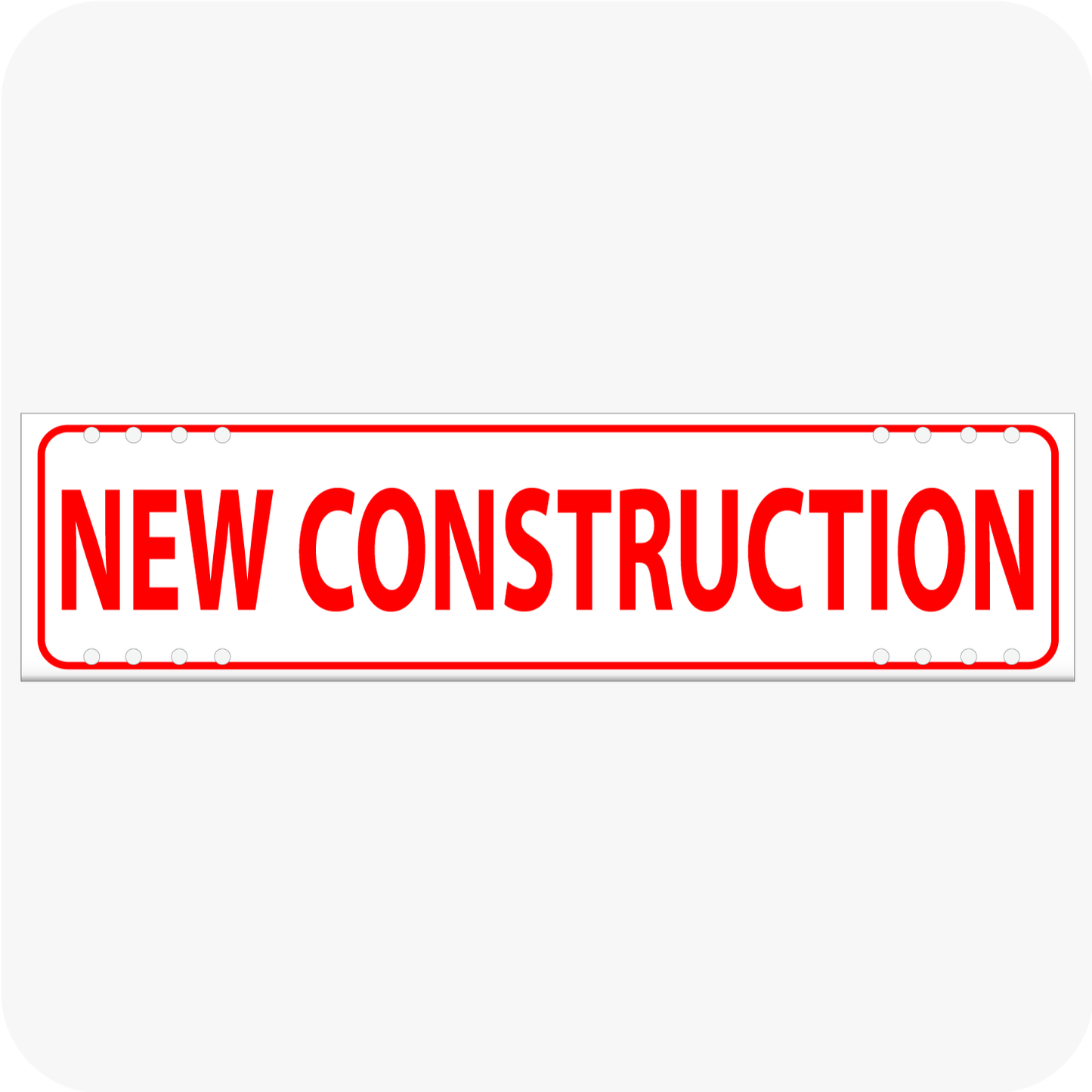 New Construction 6 x 24 Corrugated Rider - Red