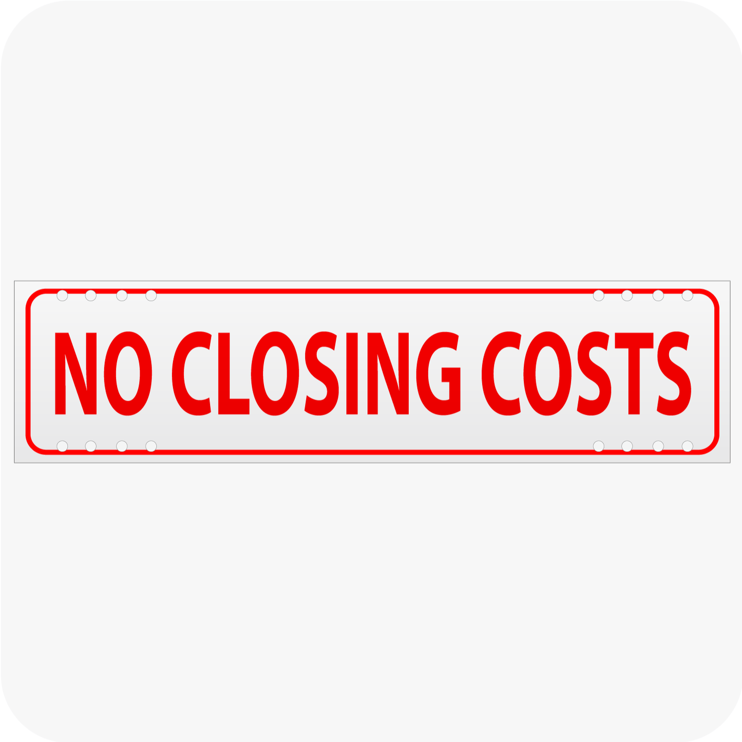 No Closing Costs 6 x 24 Corrugated Rider - Red