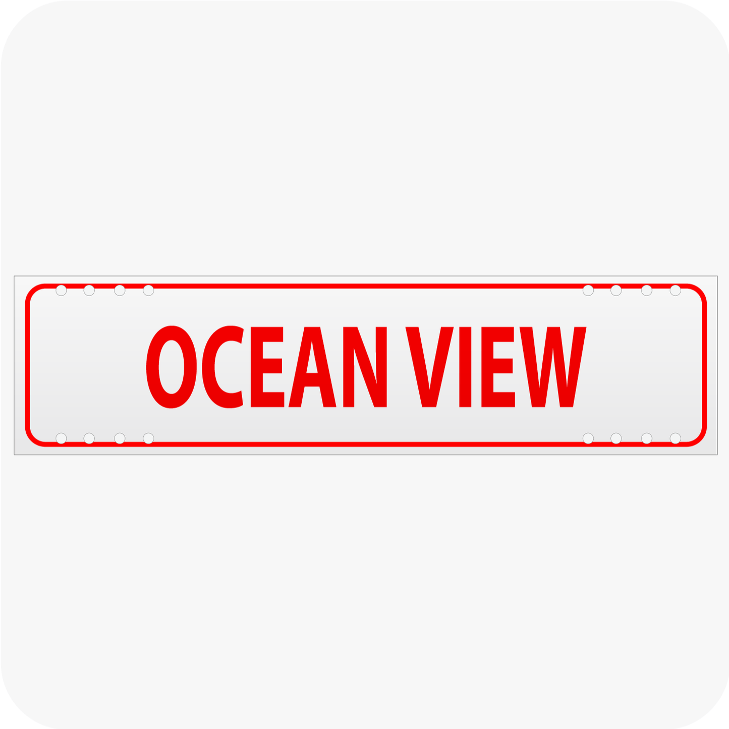 Ocean View 6 x 24 Corrugated Rider - Red