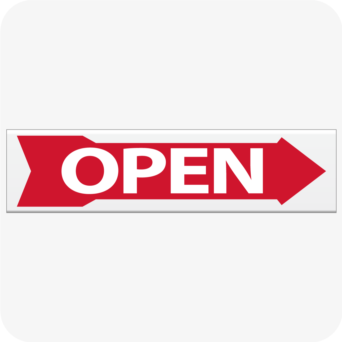 Open with Arrow 6 x 24 Corrugated Rider - Red