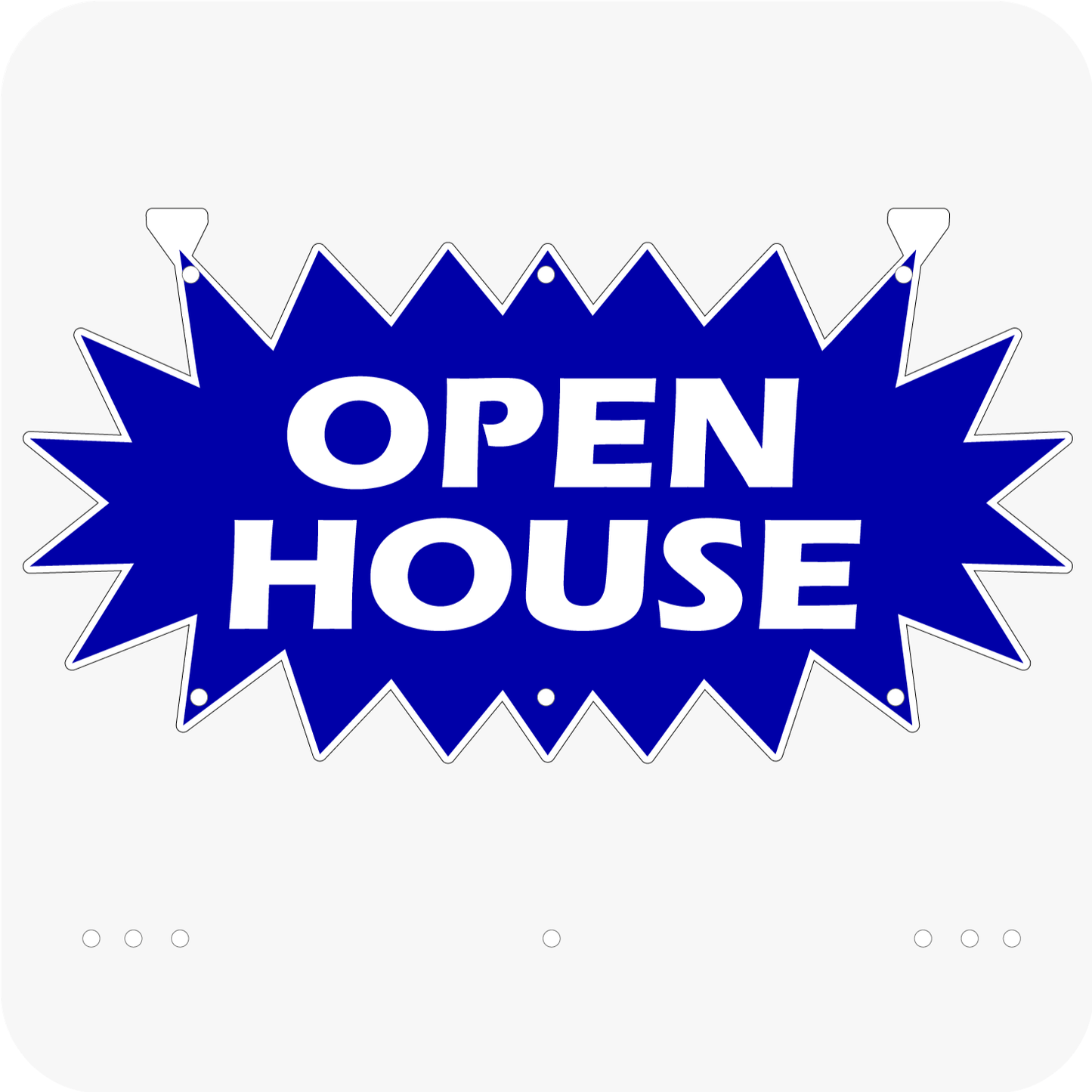 Open House 12 x 24 Corrugated Star Rider - Blue