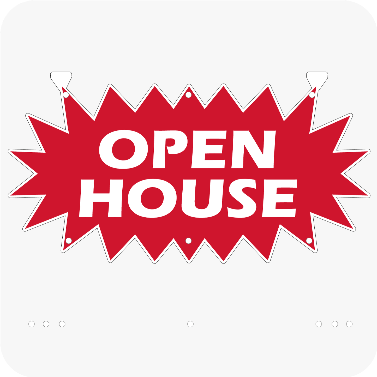 Open House 12 x 24 Corrugated Star Rider - Red