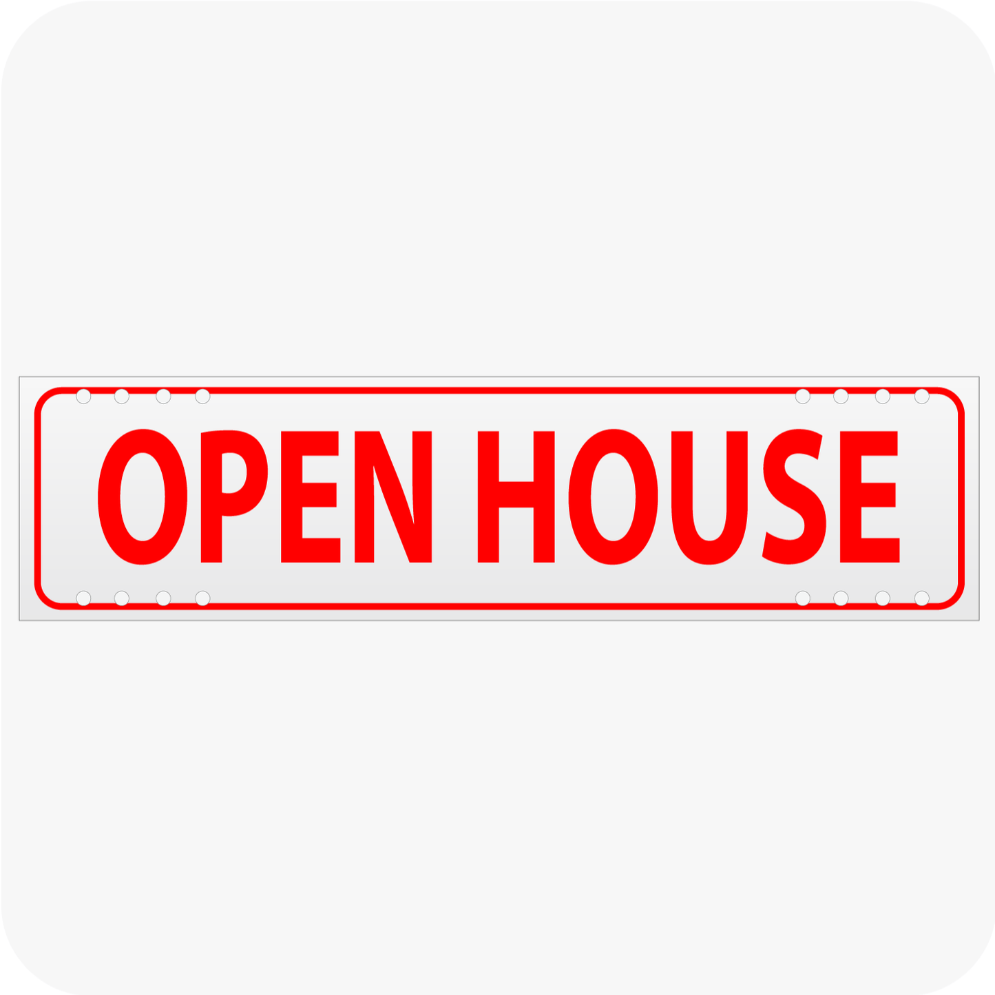 Open House 6 x 24 Corrugated Rider - Red