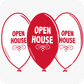 Open House Balloon Yard 24 x 18 Sign - Red