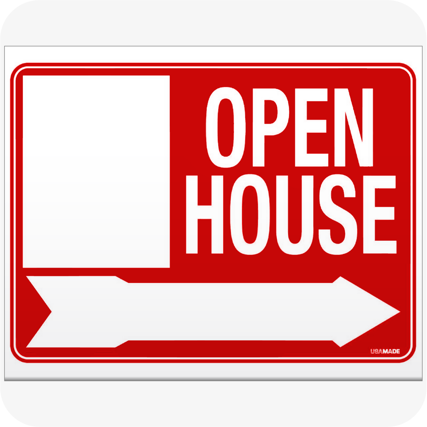 Open House w/KopyKat Red Corrugated Panel 18 x 24