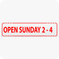 Open Sunday 2 - 4 6 x 24 Corrugated Rider - Red