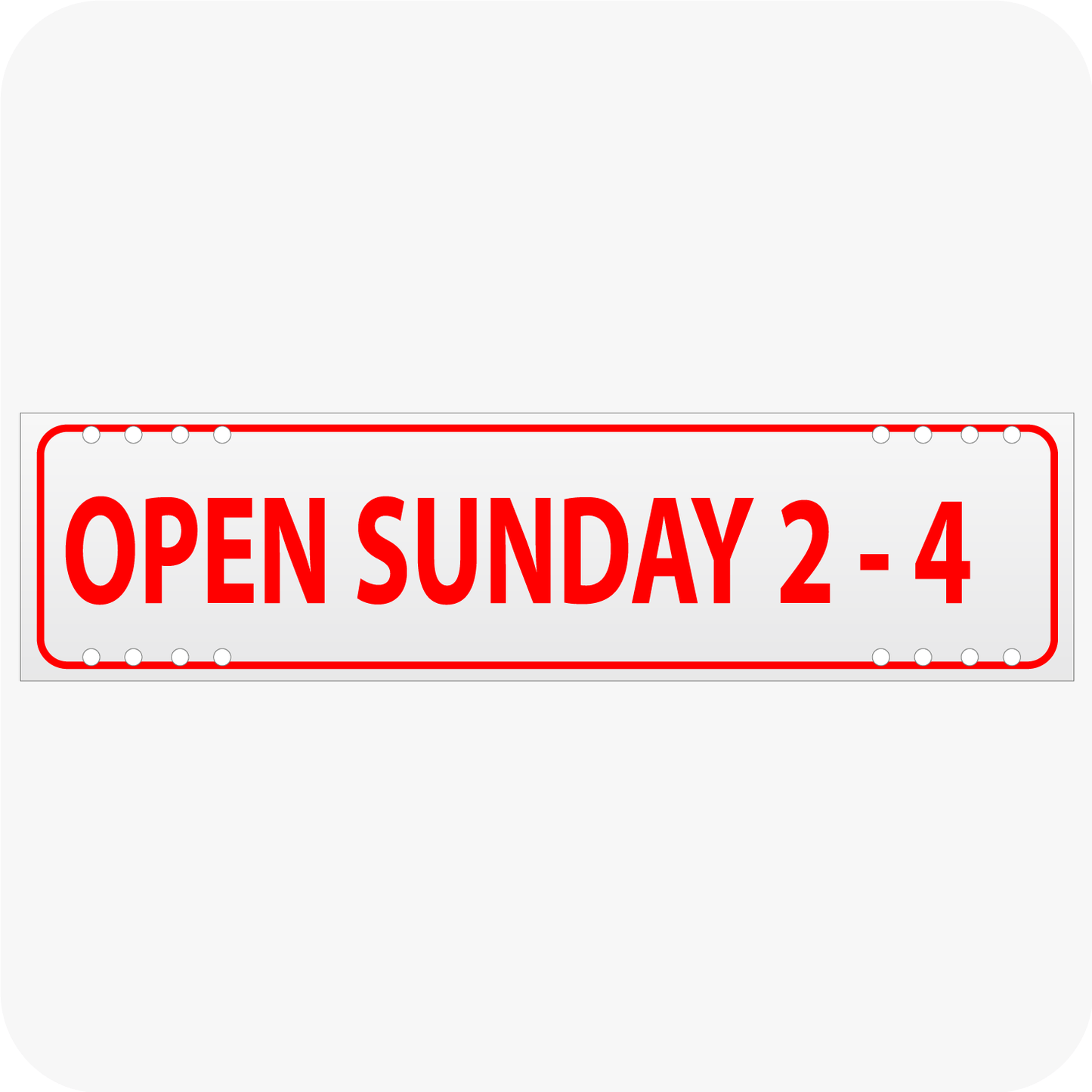 Open Sunday 2 - 4 6 x 24 Corrugated Rider - Red