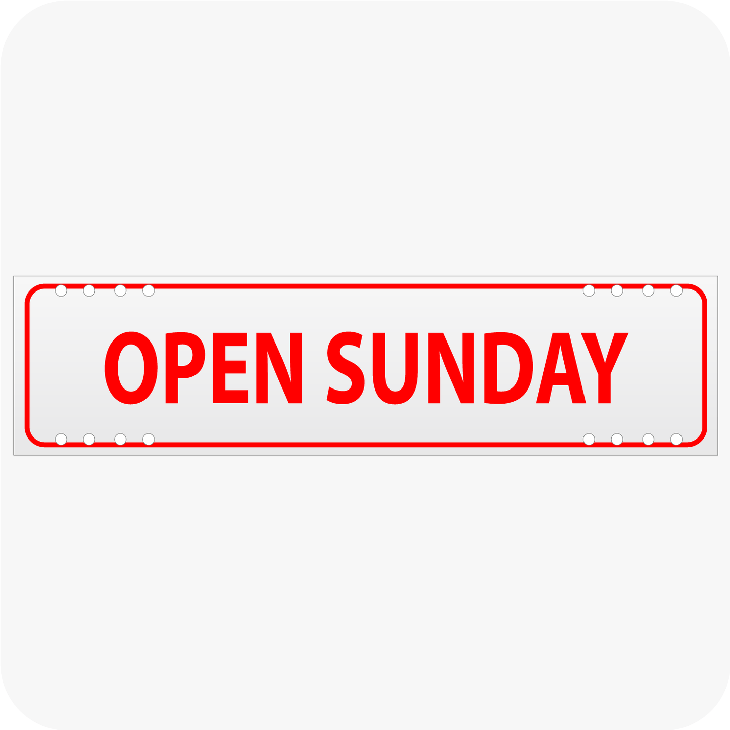 Open Sunday 6 x 24 Corrugated Rider - Red