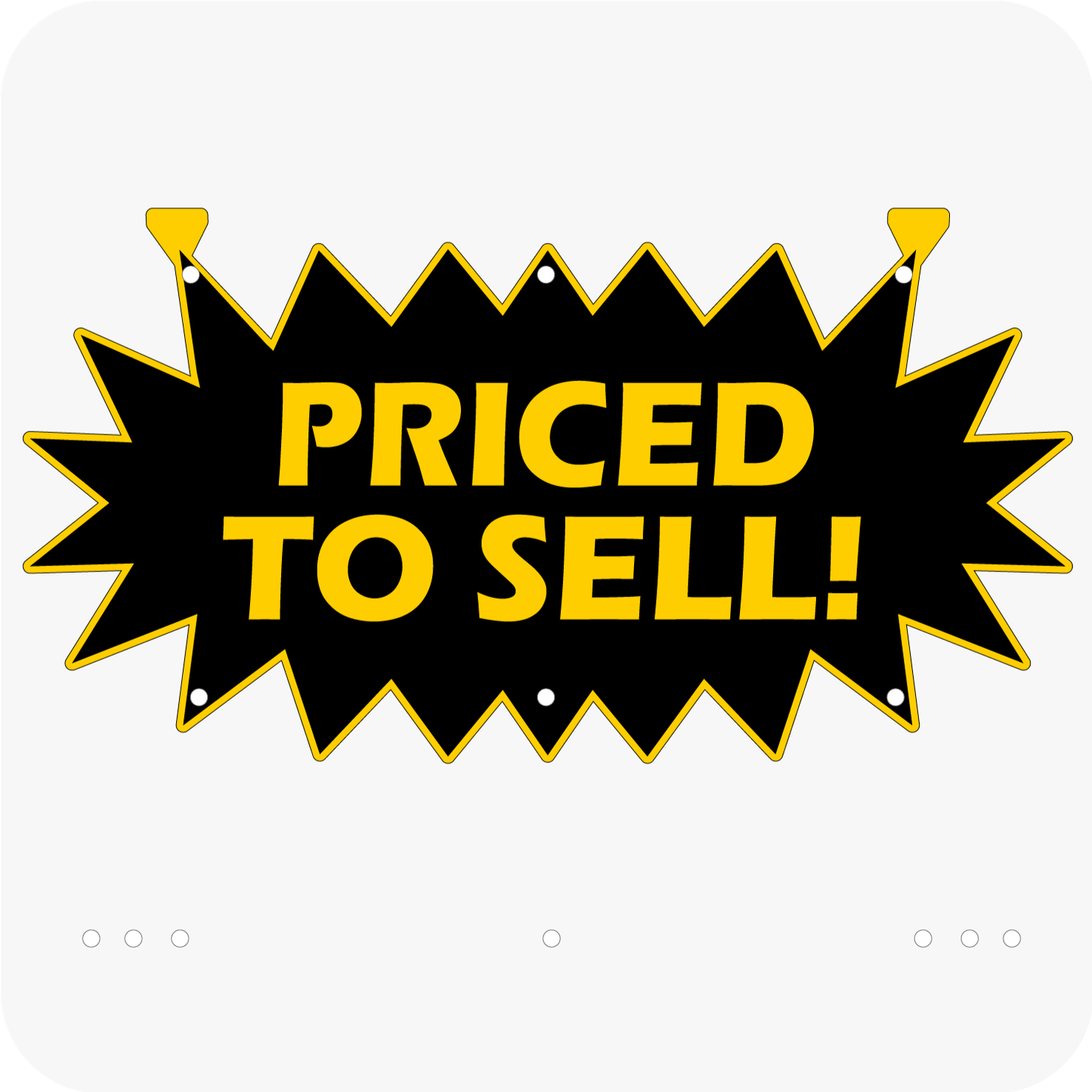 Priced to Sell 12 x 24 Corrugated Star Rider - Black and Yellow