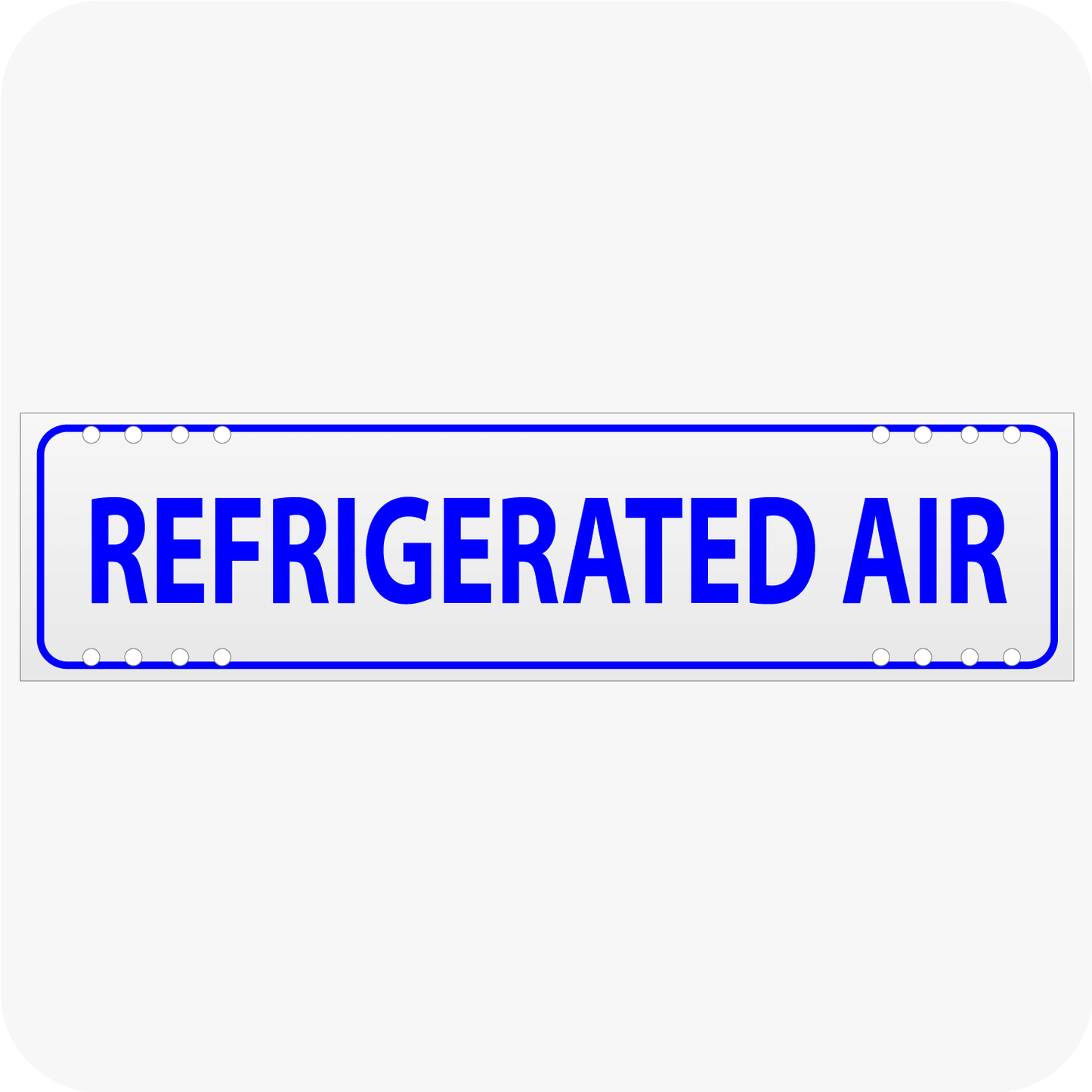 Refrigerated Air 6 x 24 Corrugated Rider - Blue
