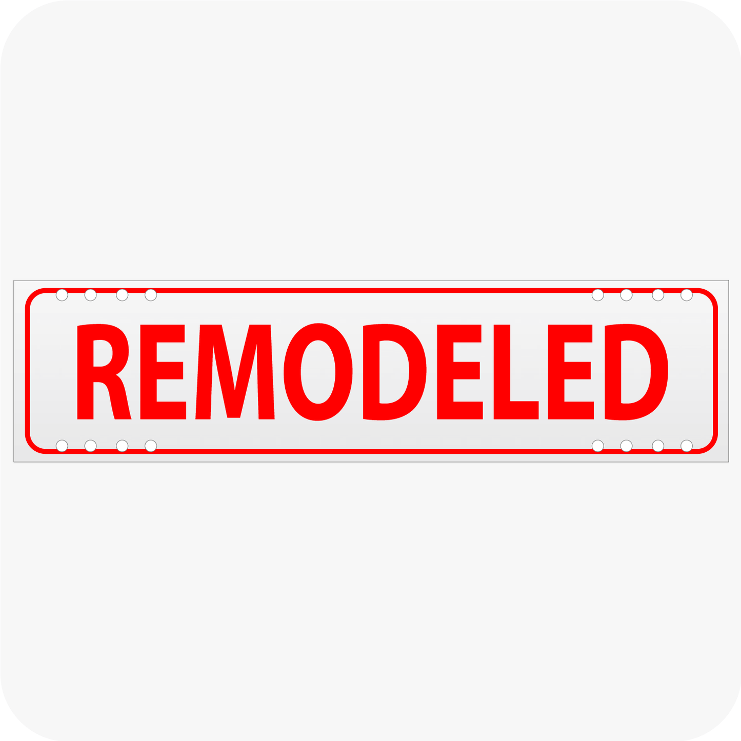 Remodeled 6 x 24 Corrugated Rider - Red