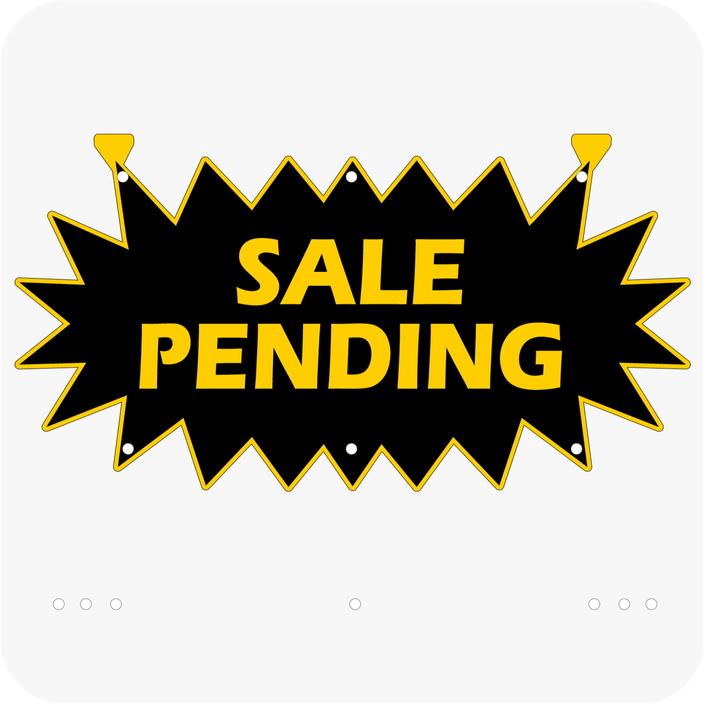 Sale Pending 12 x 24 Corrugated Star Rider - Black and Yellow