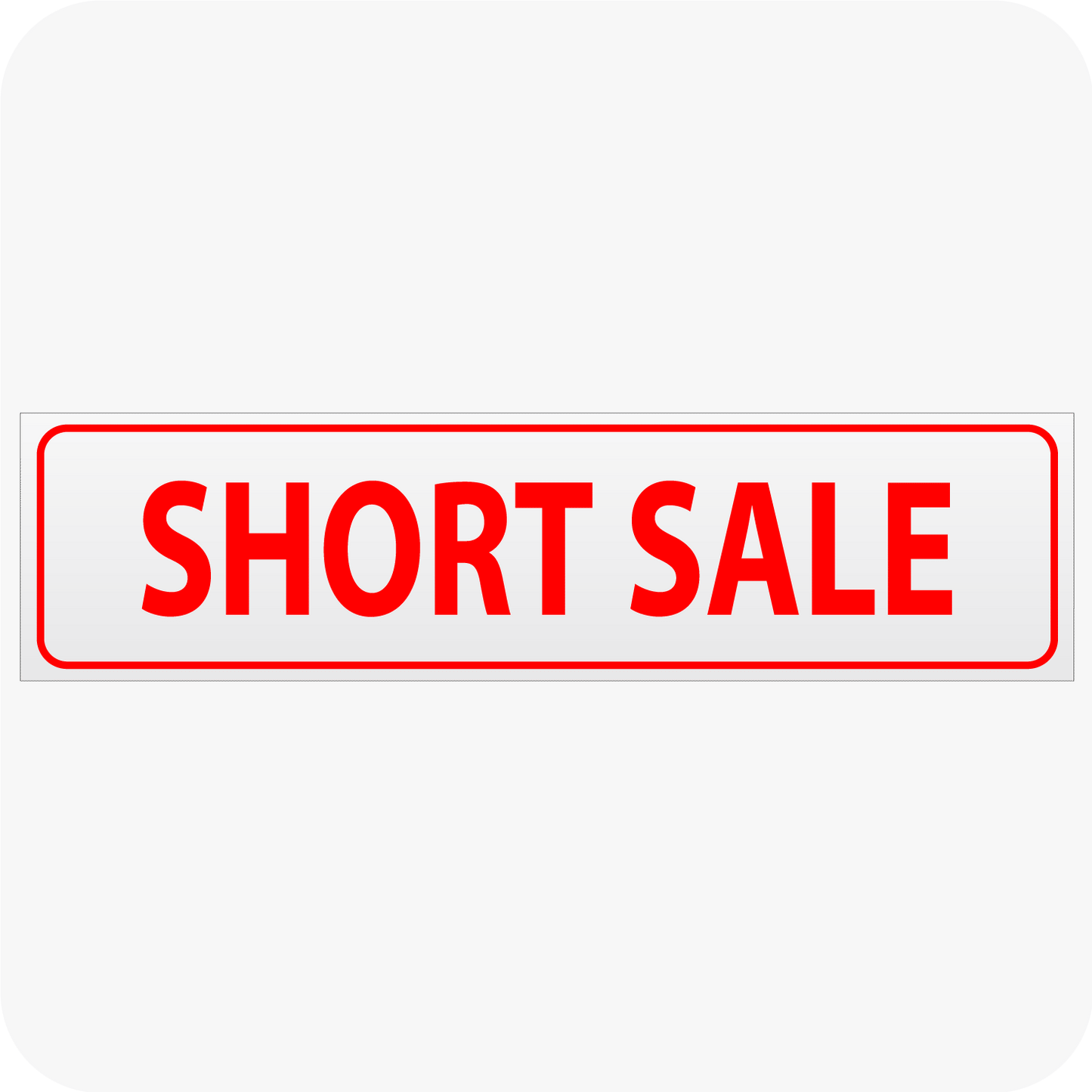 Short Sale 6 x 24 Corrugated Rider - Red