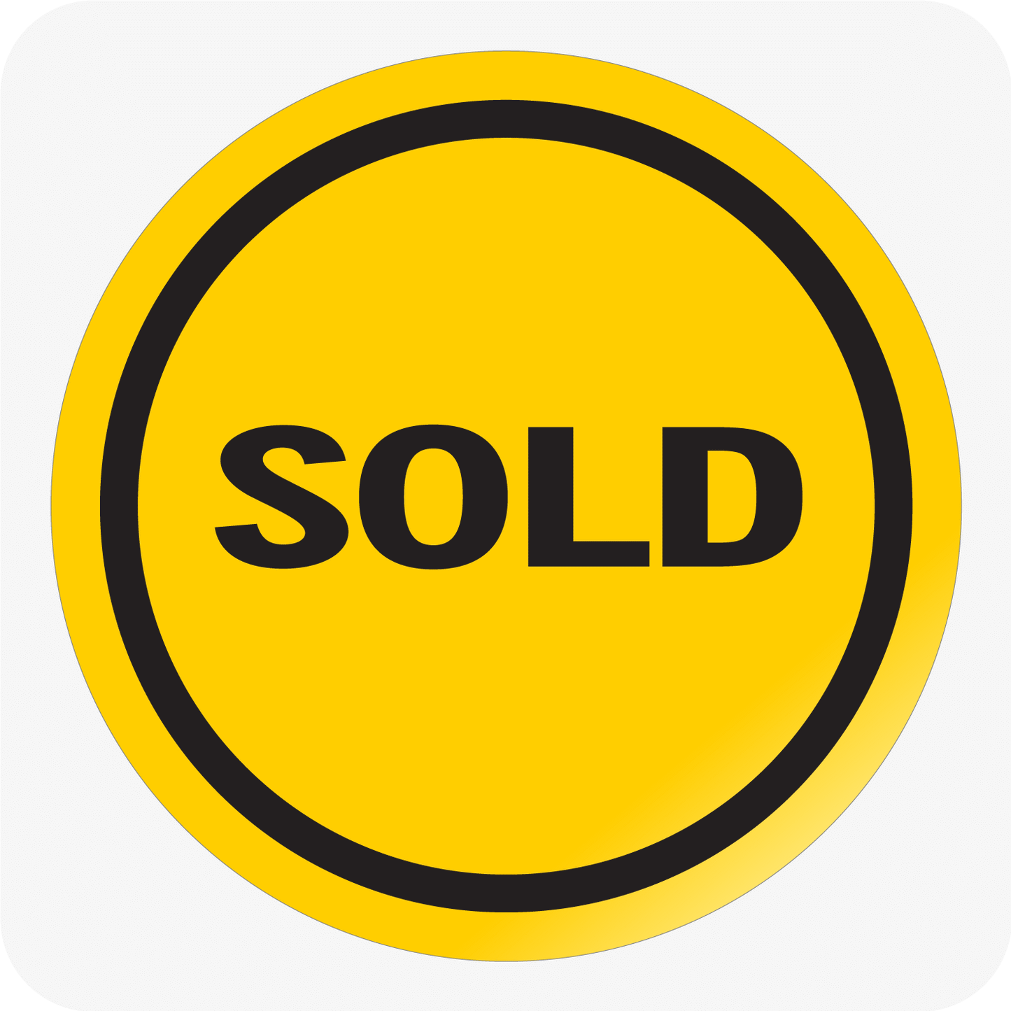 Sold 10 inch Round Rider - Black and Yellow