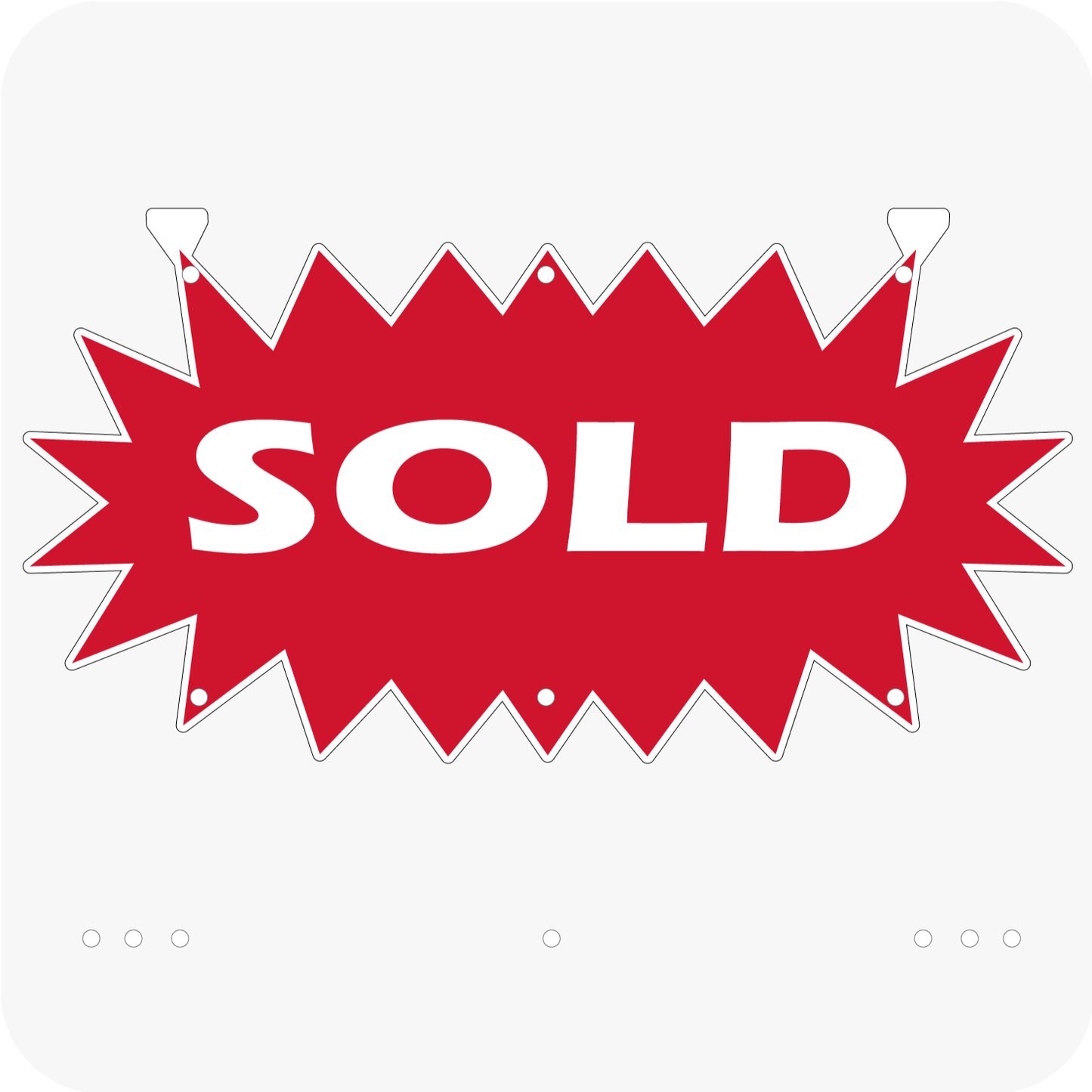 Sold 12 x 24 Corrugated Star Rider - Red