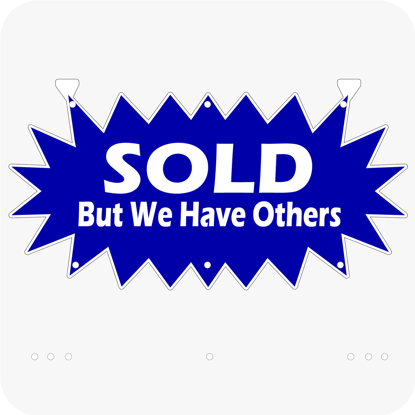 Sold But We Have Others 12 x 24 Corrugated Star Rider - Blue