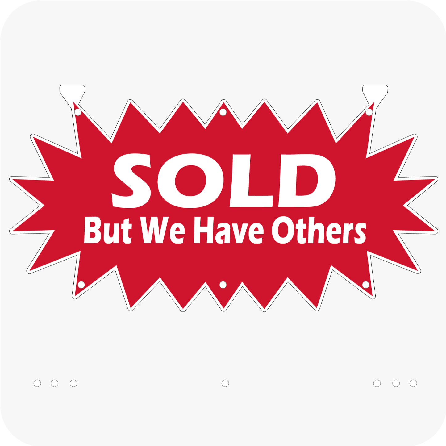Sold! But We Have Others 12 x 24 Corrugated Star Rider - Red
